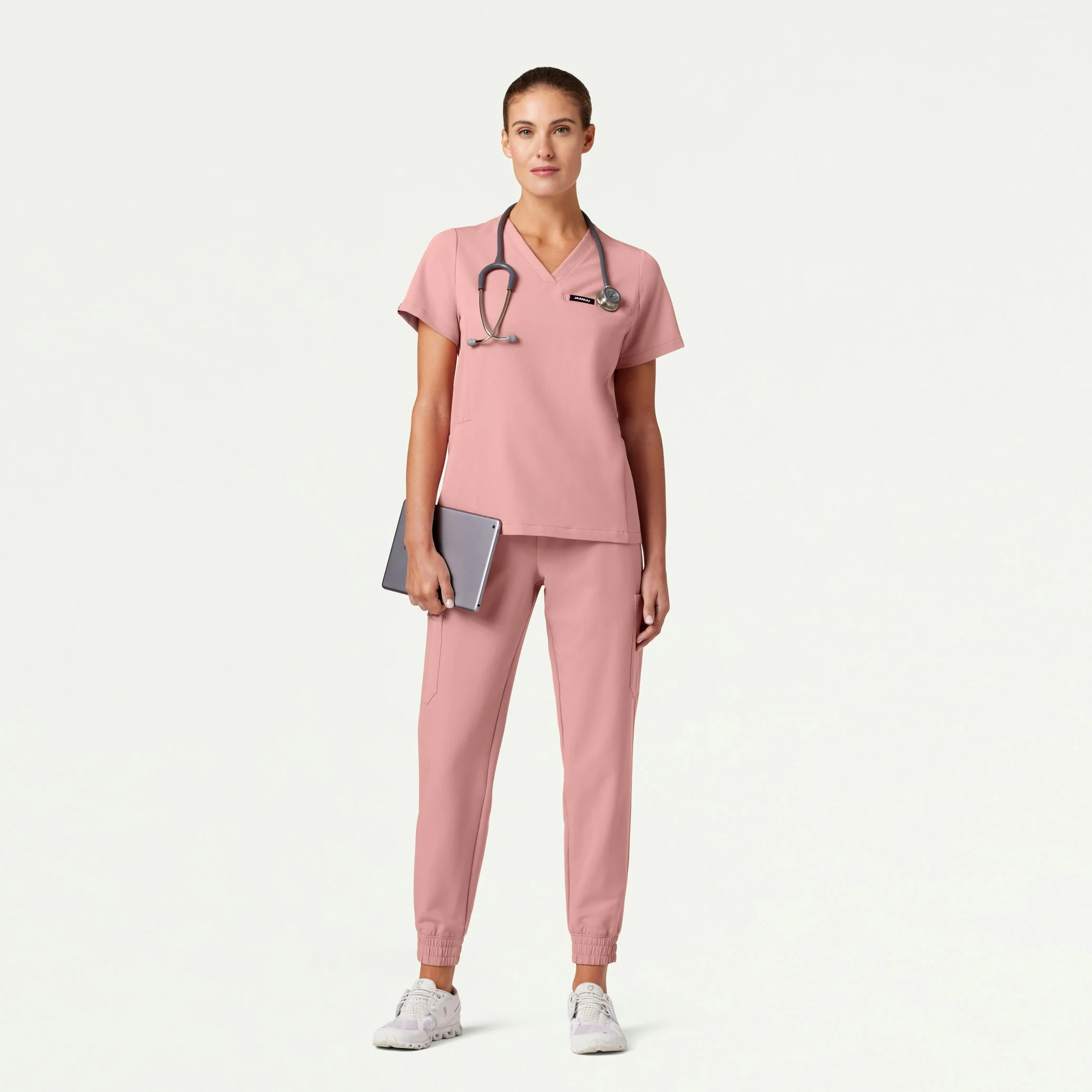 The Lawren Essential Scrub Set - Mauve