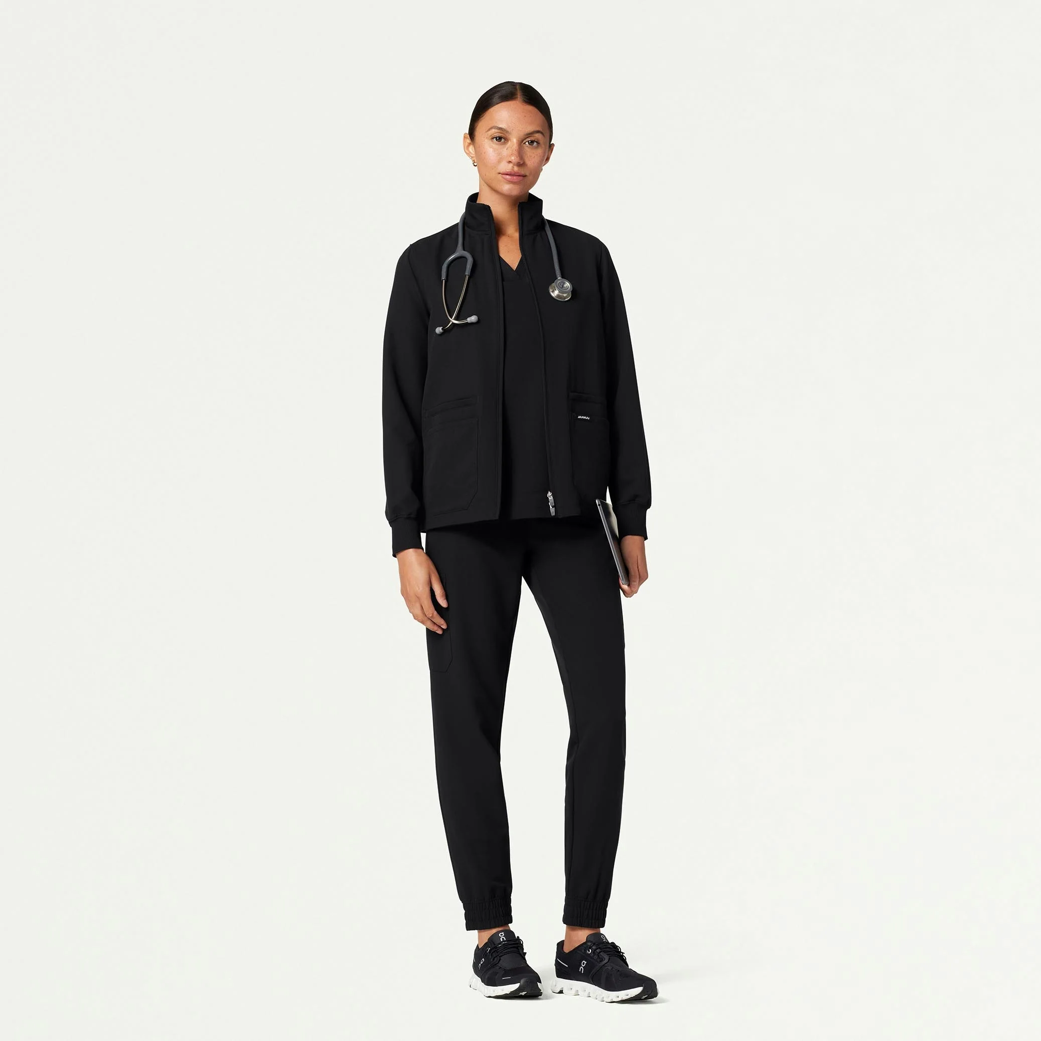 The Lawren Jacket Scrub Set - Midnight Navy