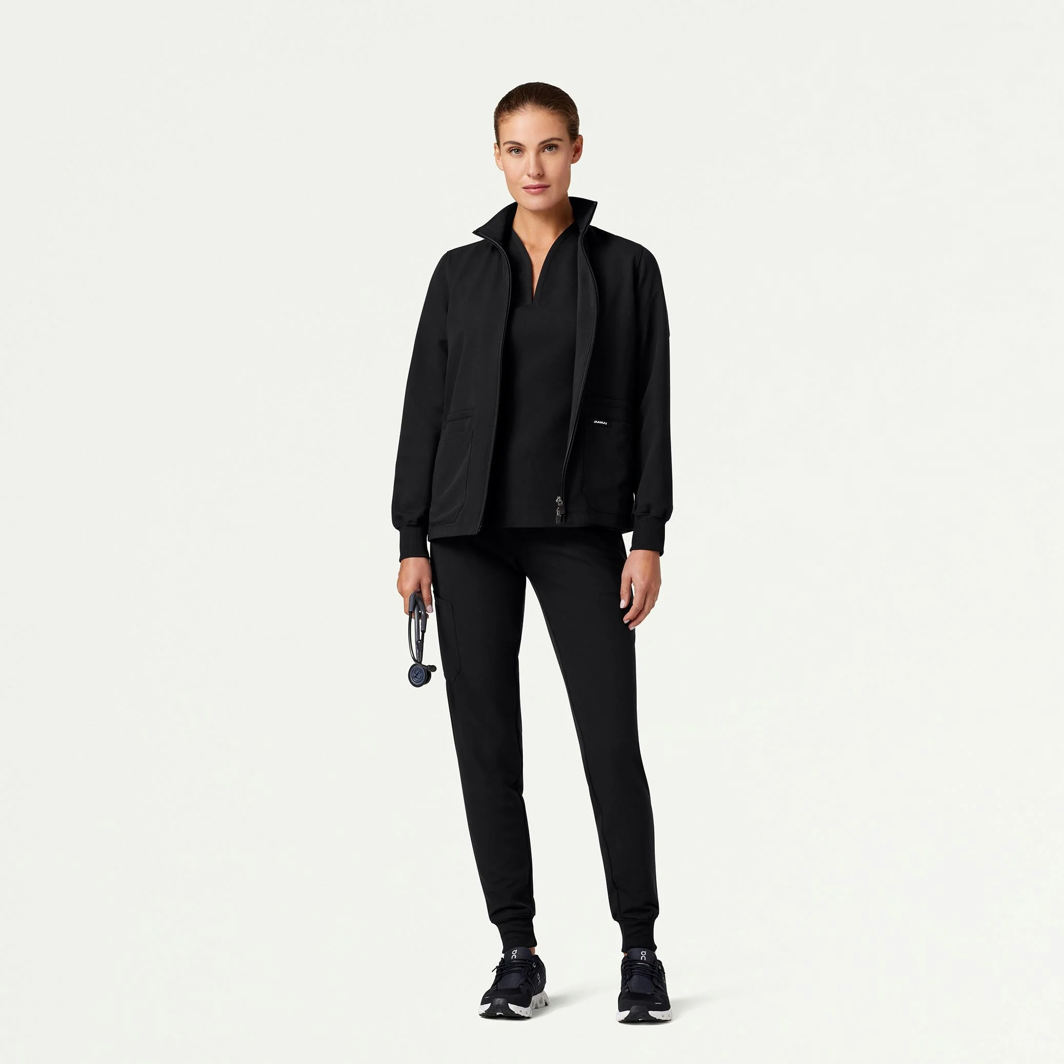The Mendel Jacket Scrub Set - Heather Gray