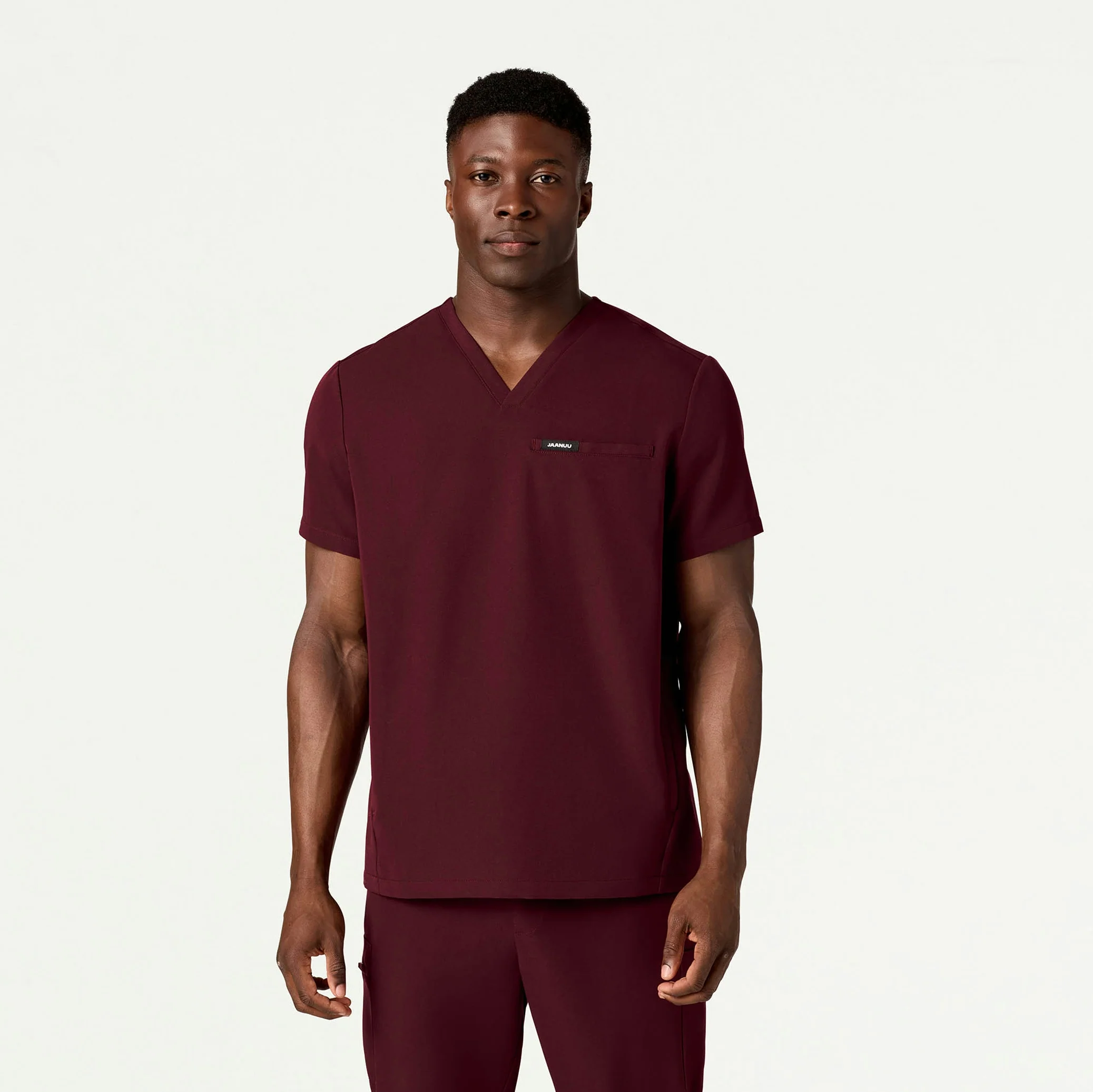 The 11-Pocket Scrub Set - Burgundy - Image 2