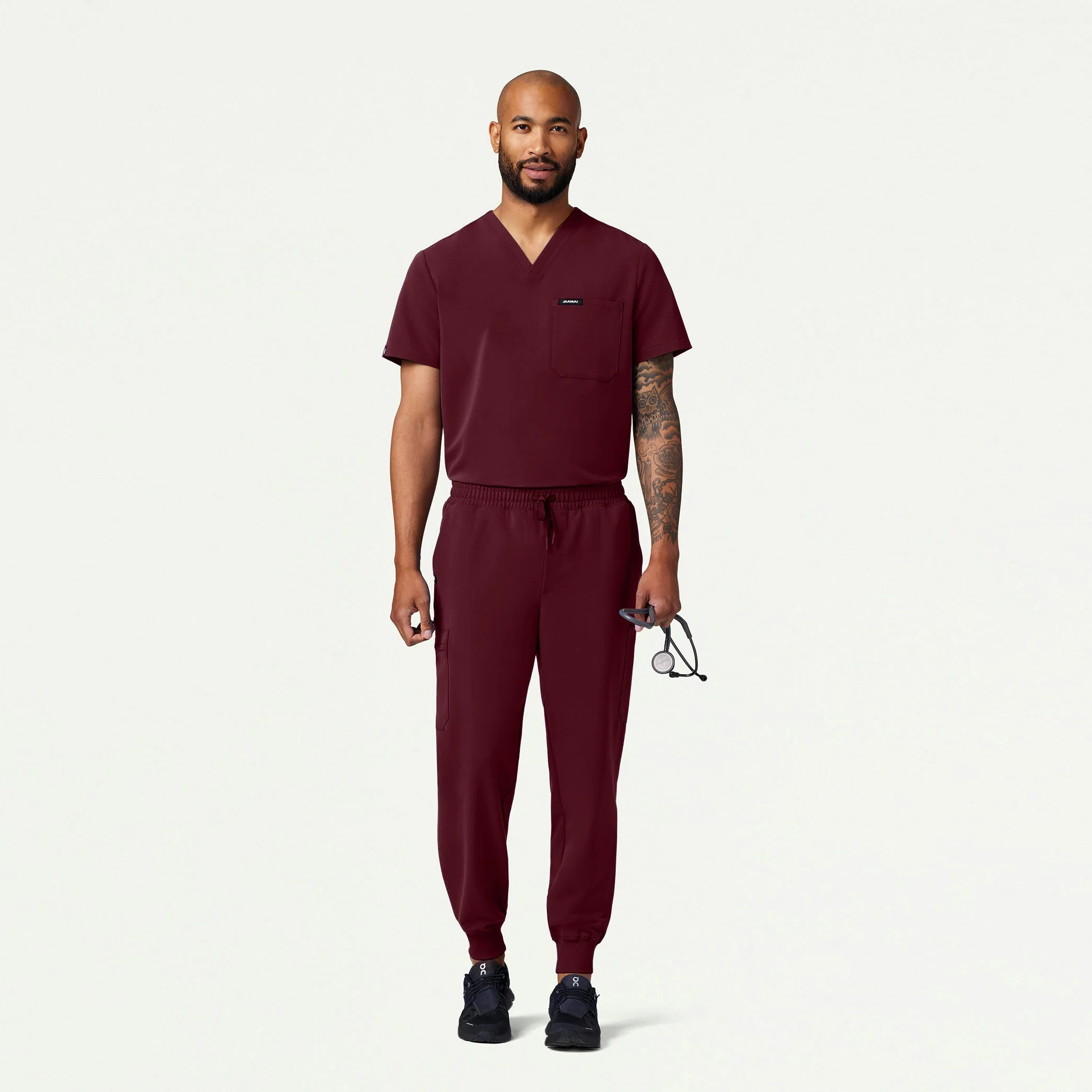 The Performance Scrub Set - Burgundy