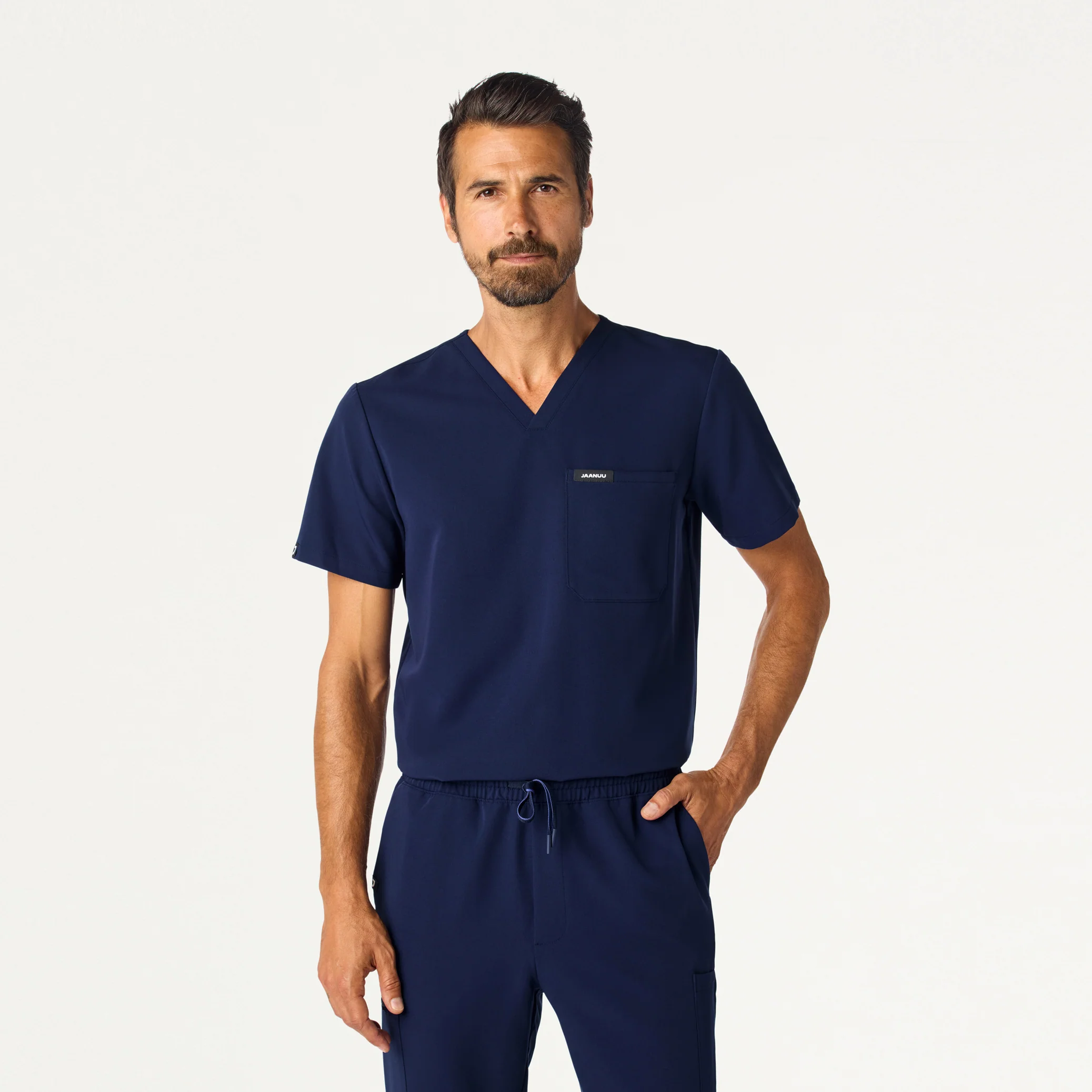 The Slim Performance Scrub Set - Midnight Navy - Image 2