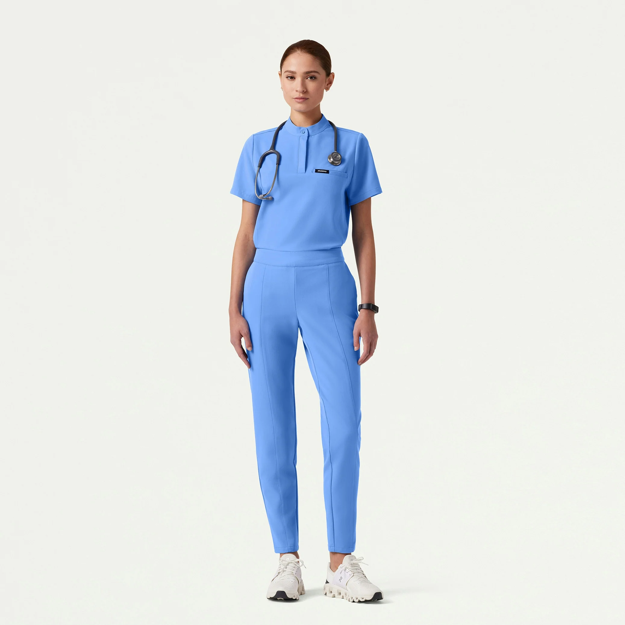 The Morgan Essential Scrub Set - Ceil Blue