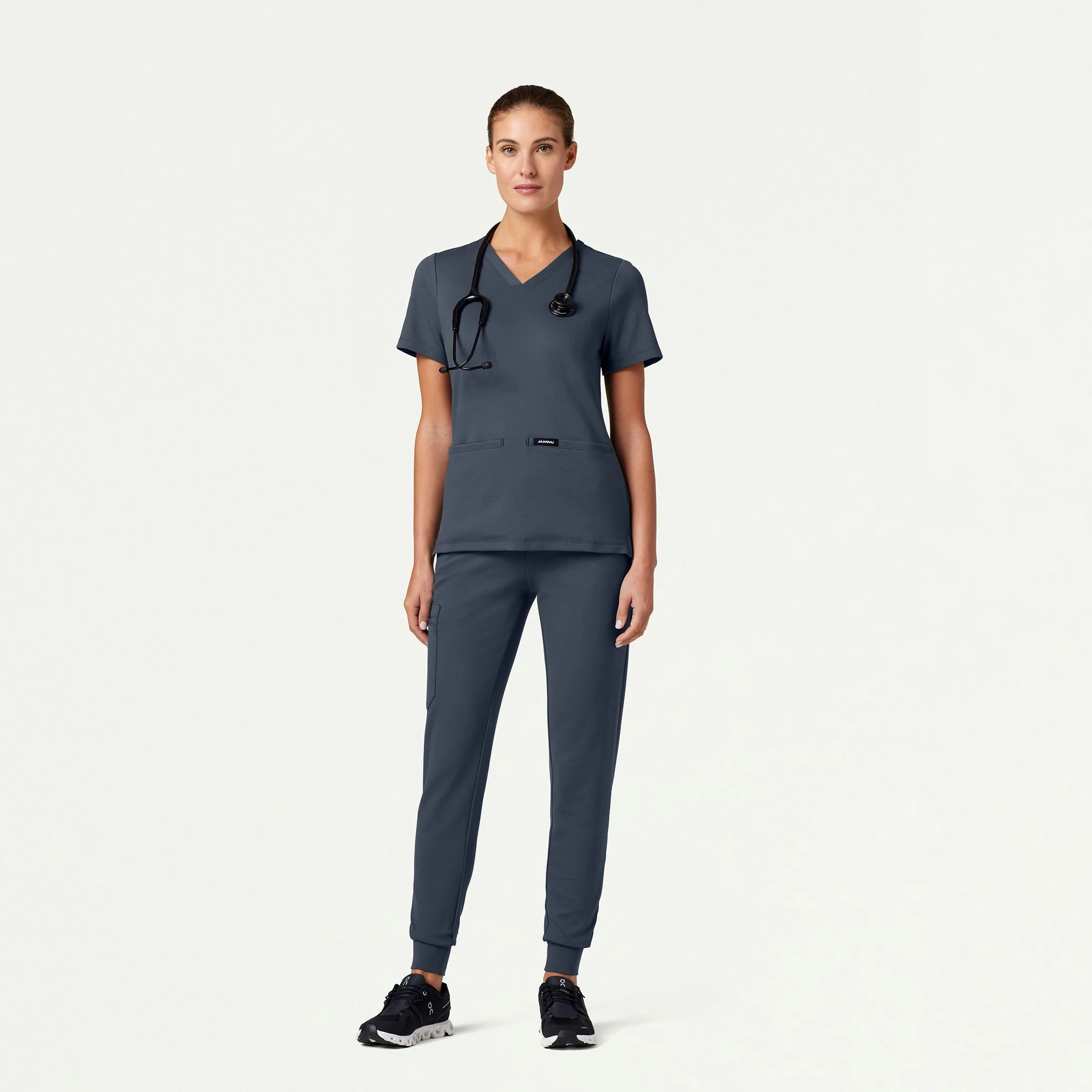 The Newland Essential Scrub Set - Carbon Gray