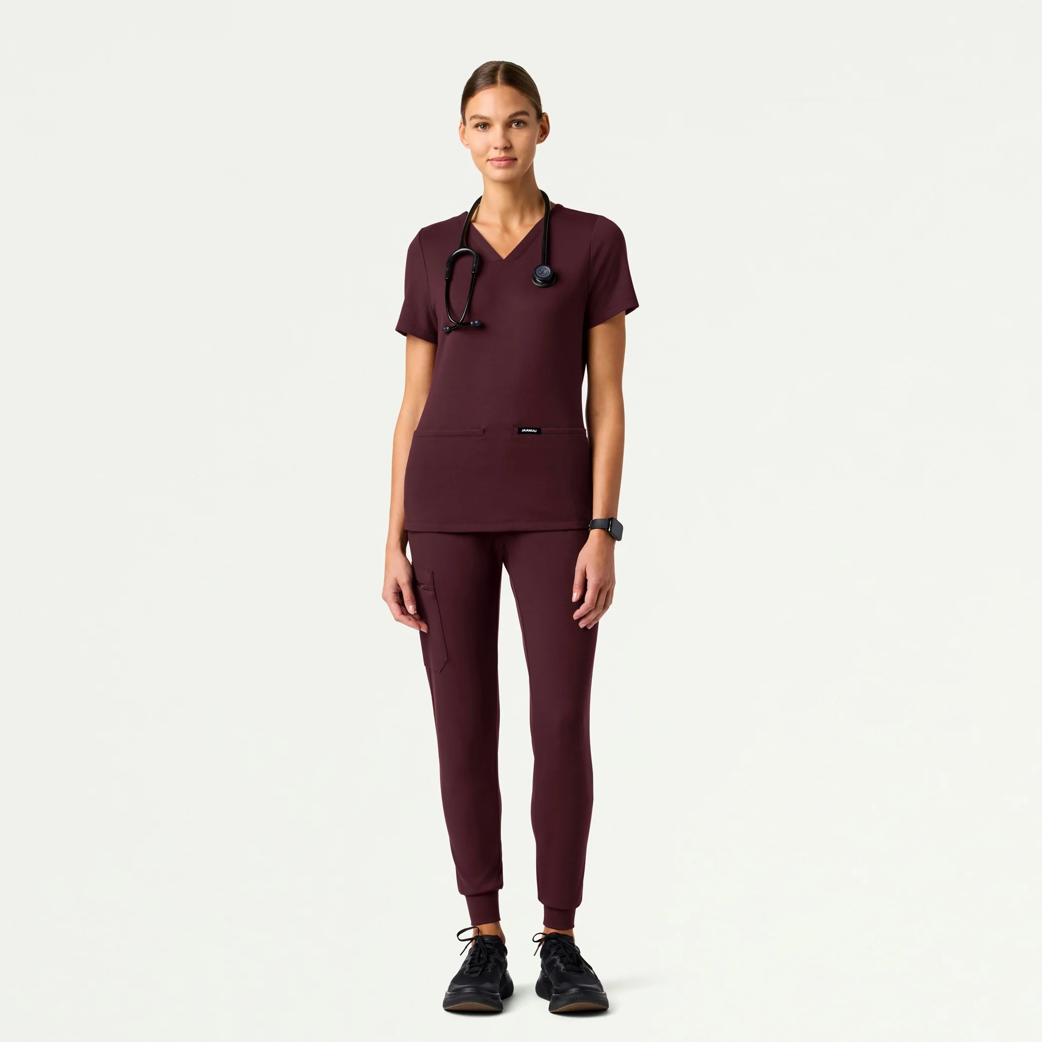 The Newland Essential Scrub Set - Redwood