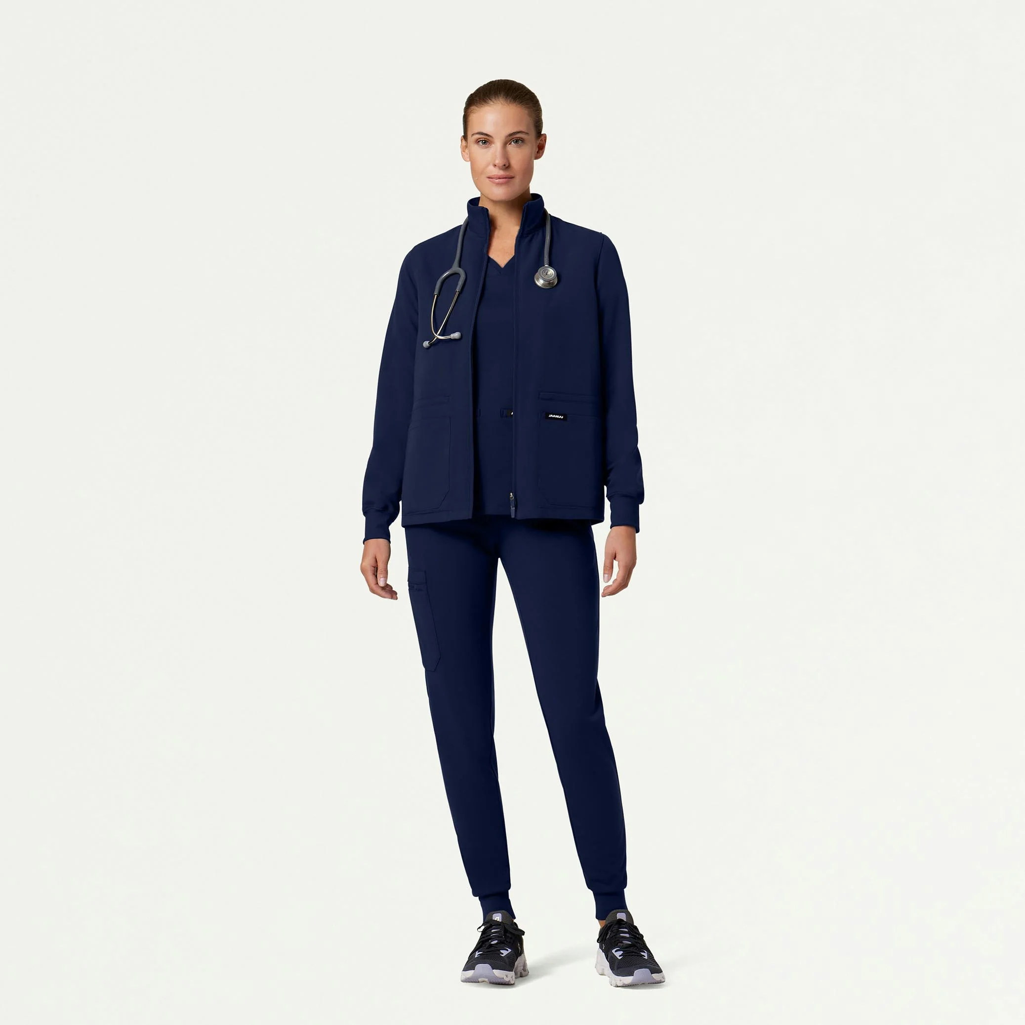 The Newland Jacket Scrub Set - Midnight Navy