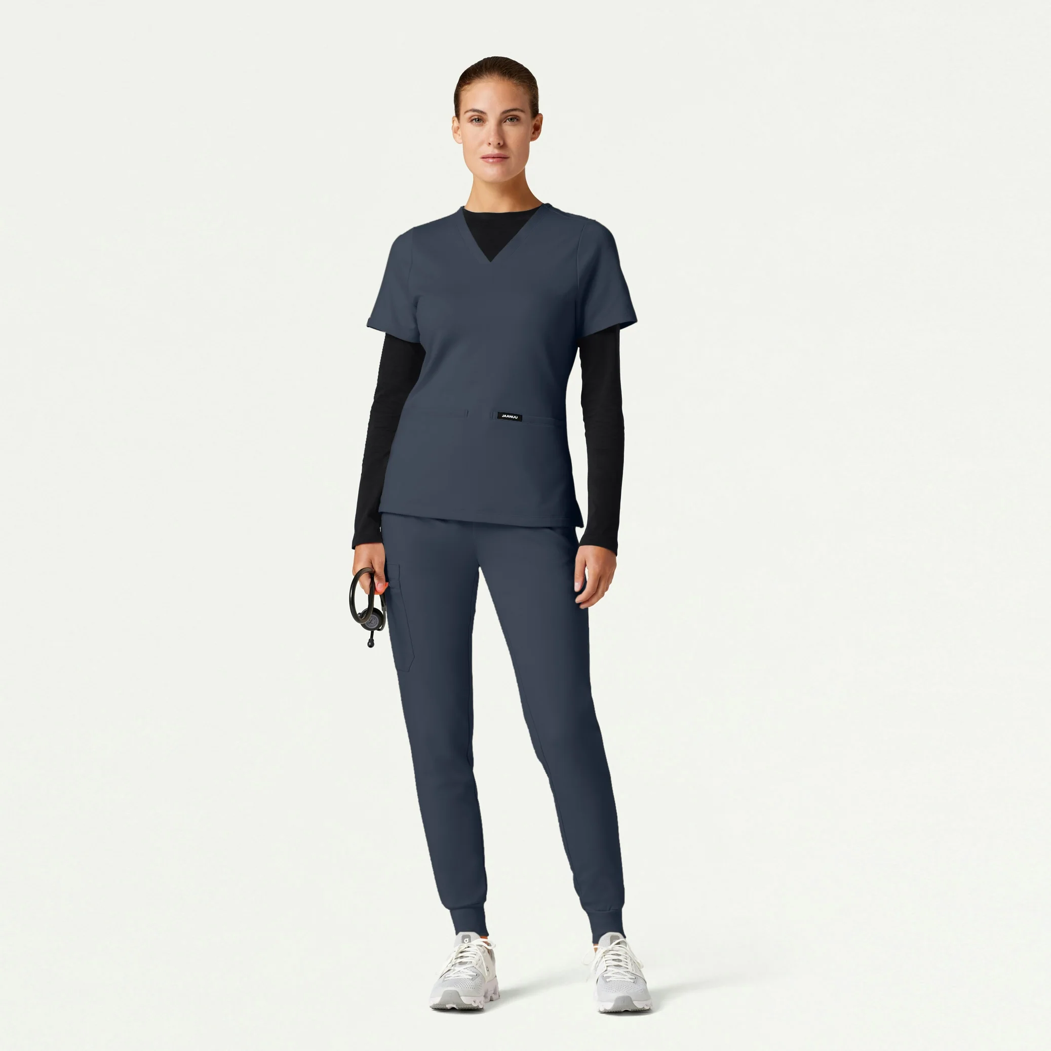 The Newland Underscrub Set - Carbon Gray