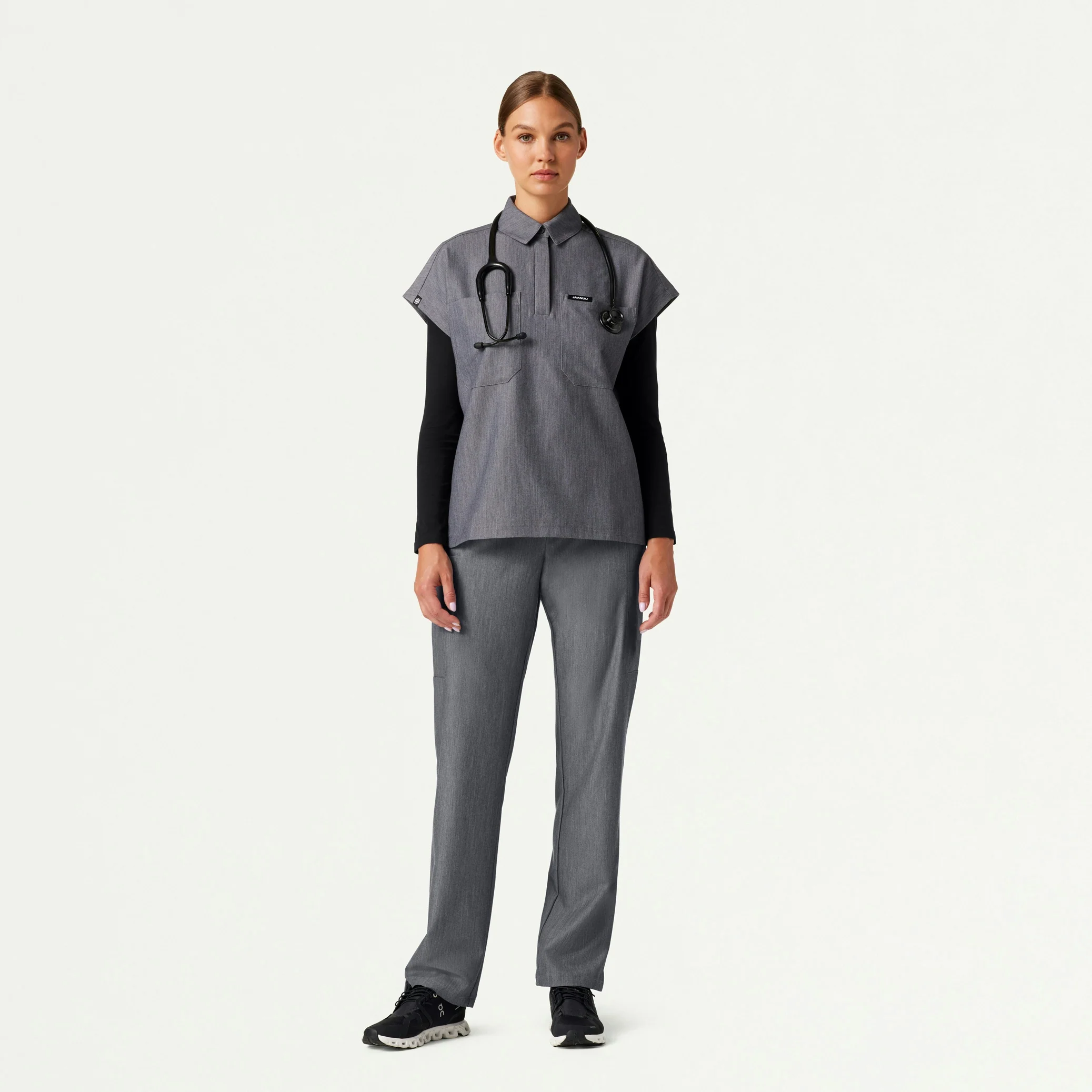 The Paley Underscrub Set - Heather Gray