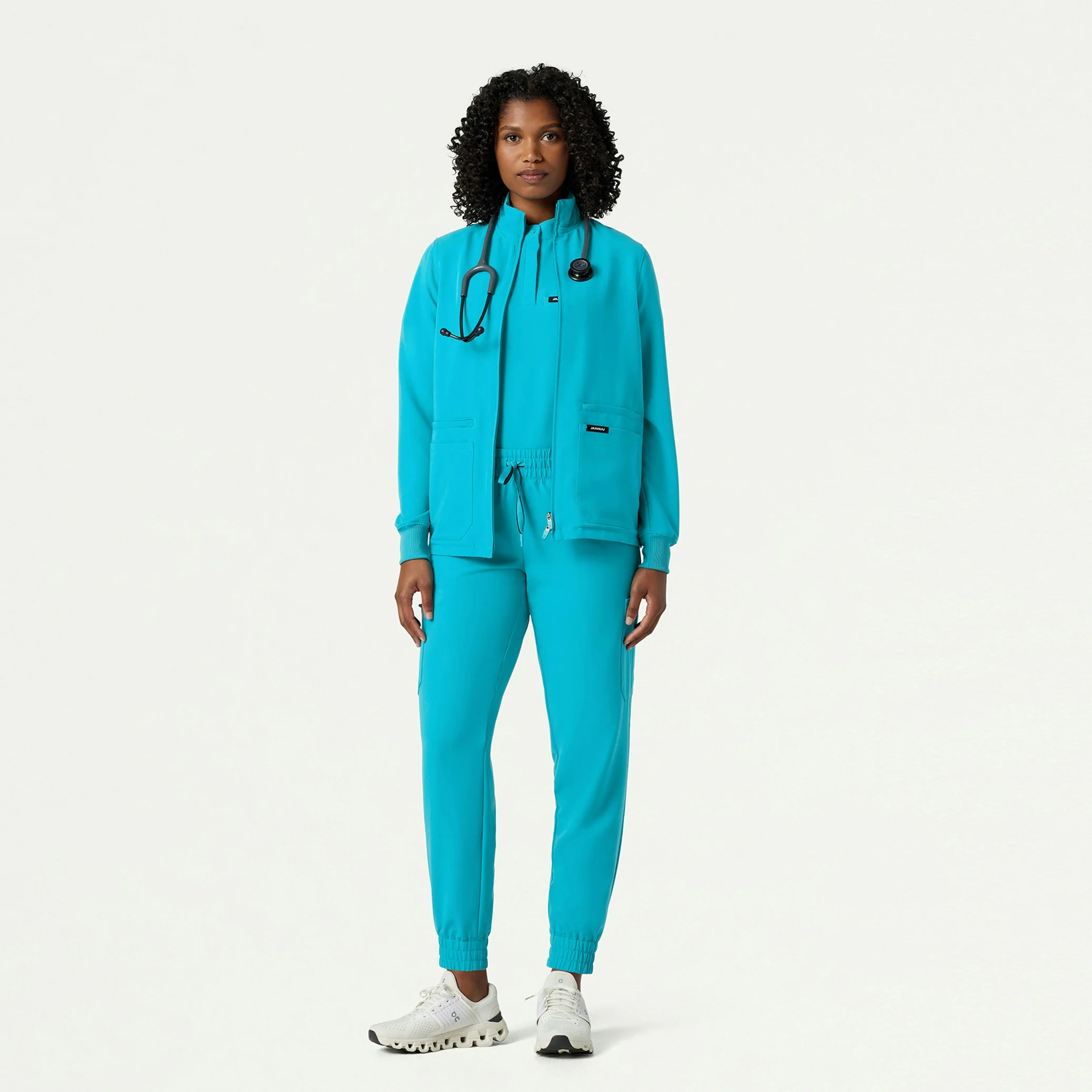 The Rae Jacket Scrub Set - Royal Blue