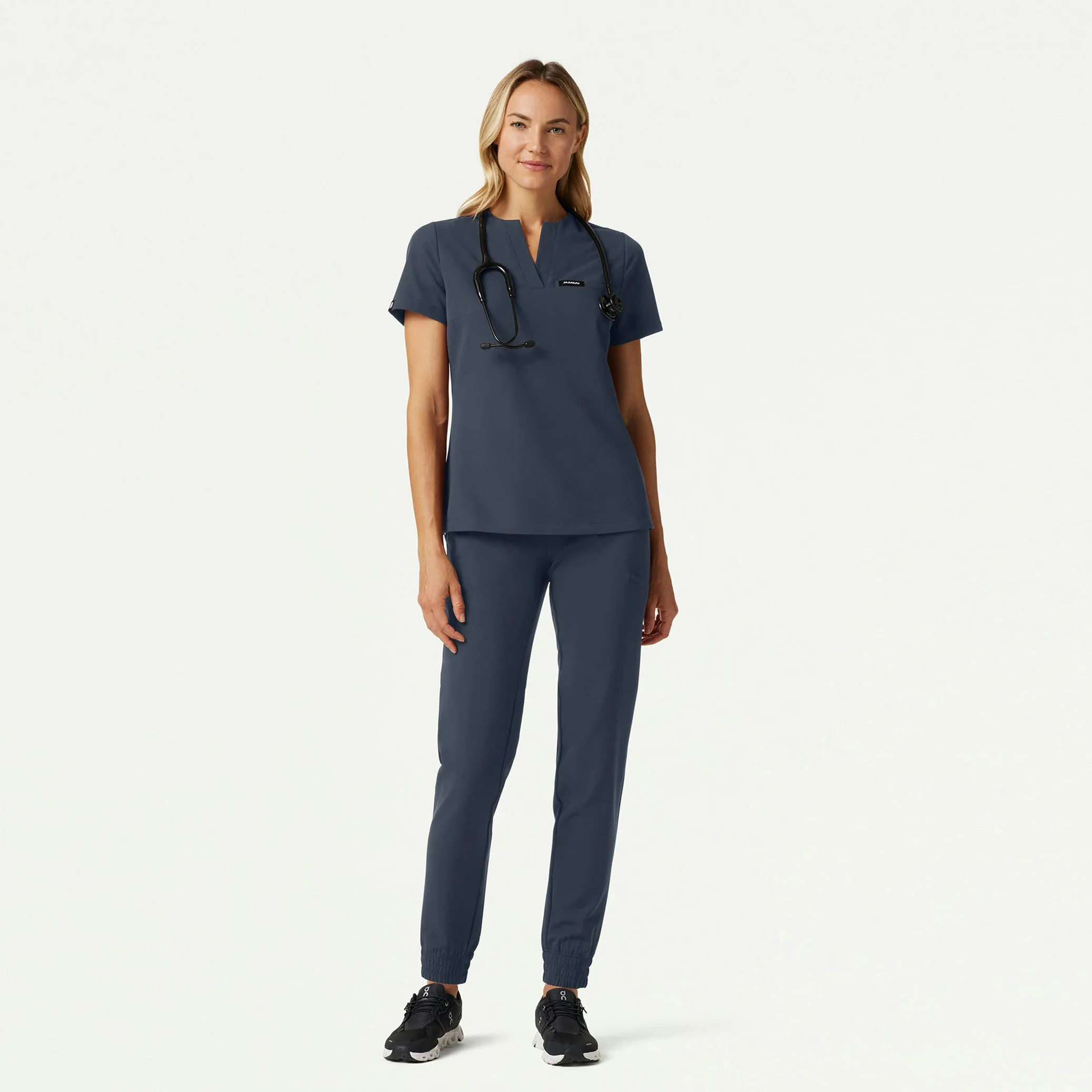 The Rawson Essential Scrub Set - Carbon Gray