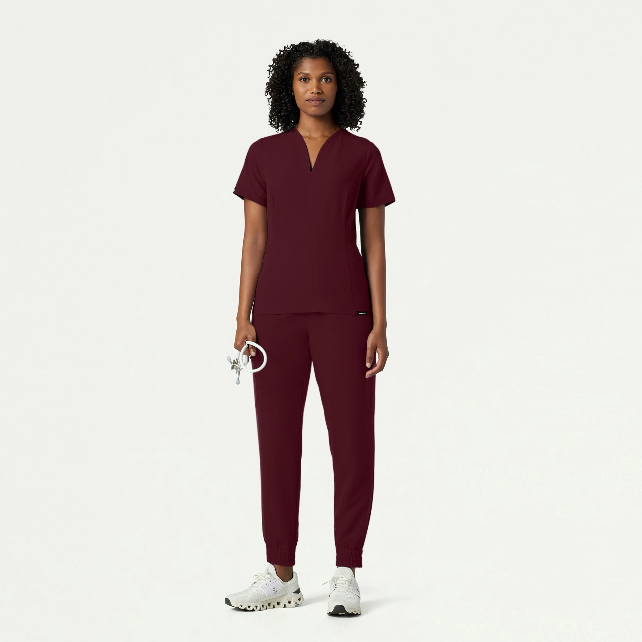 The Samari Essential Scrub Set - Burgundy