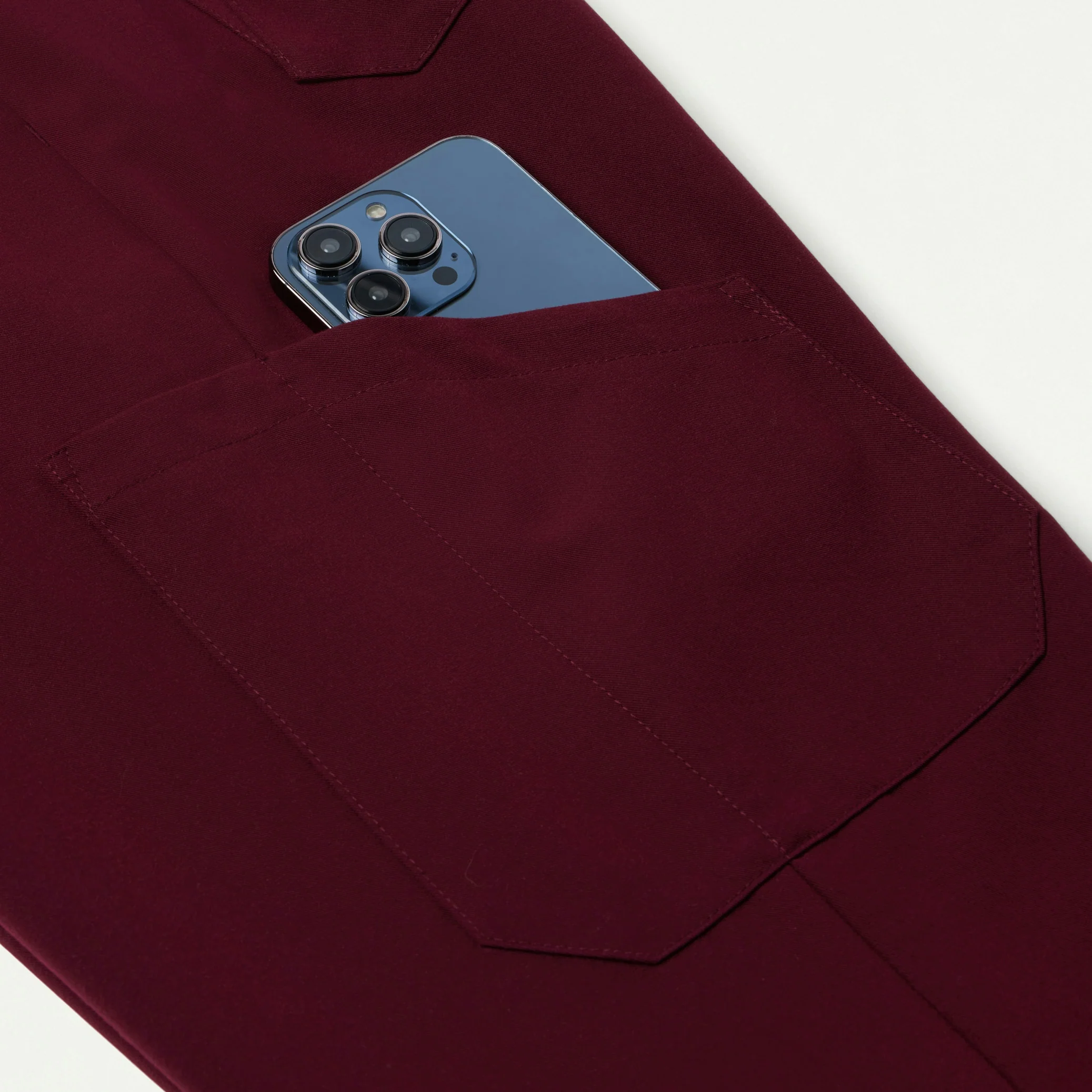 The Samari Essential Scrub Set - Burgundy - Image 2