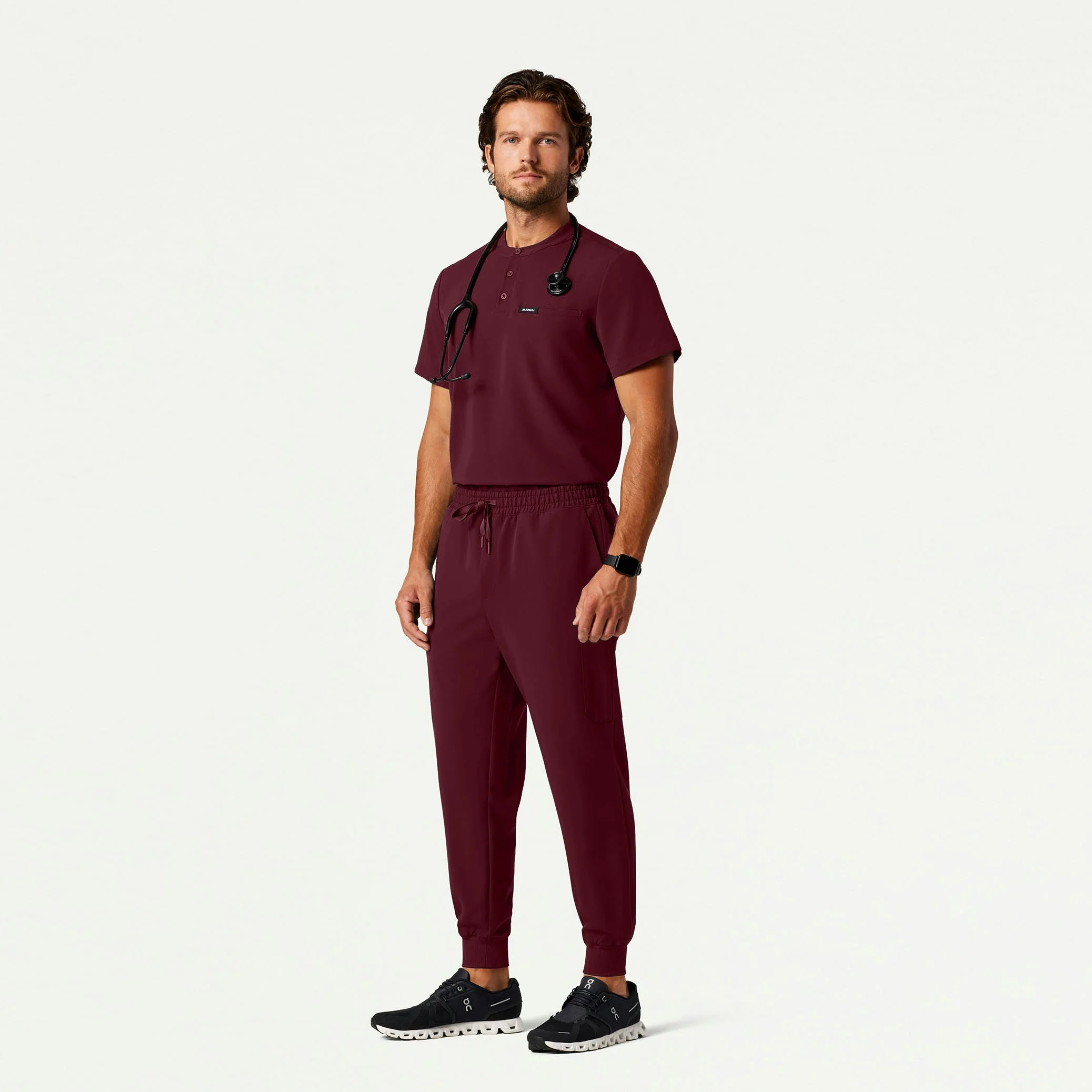 The Wilhelm Essential Scrub Set - Burgundy