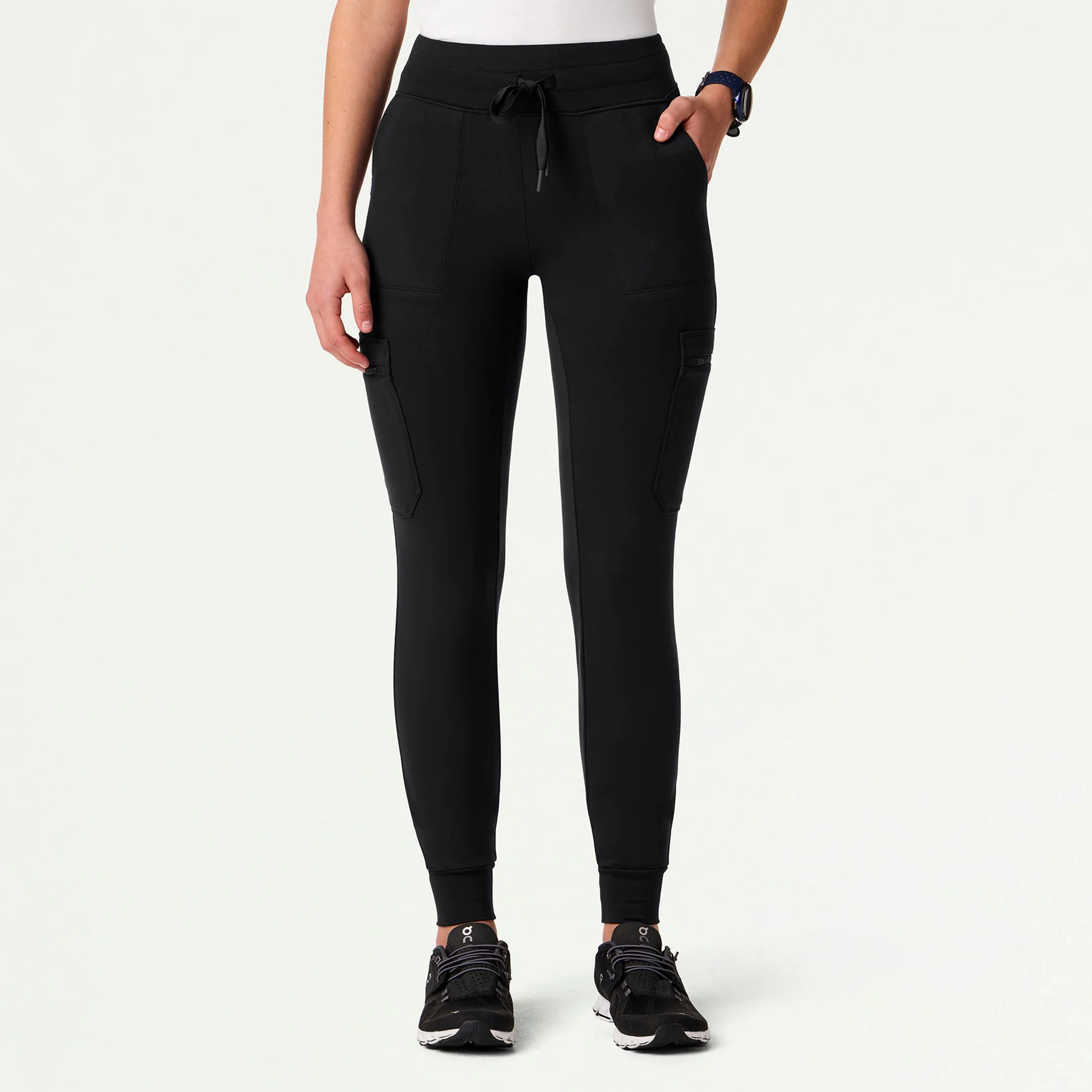The 14-Pocket UltraSOFT™ Scrub Set - Black - Image 4