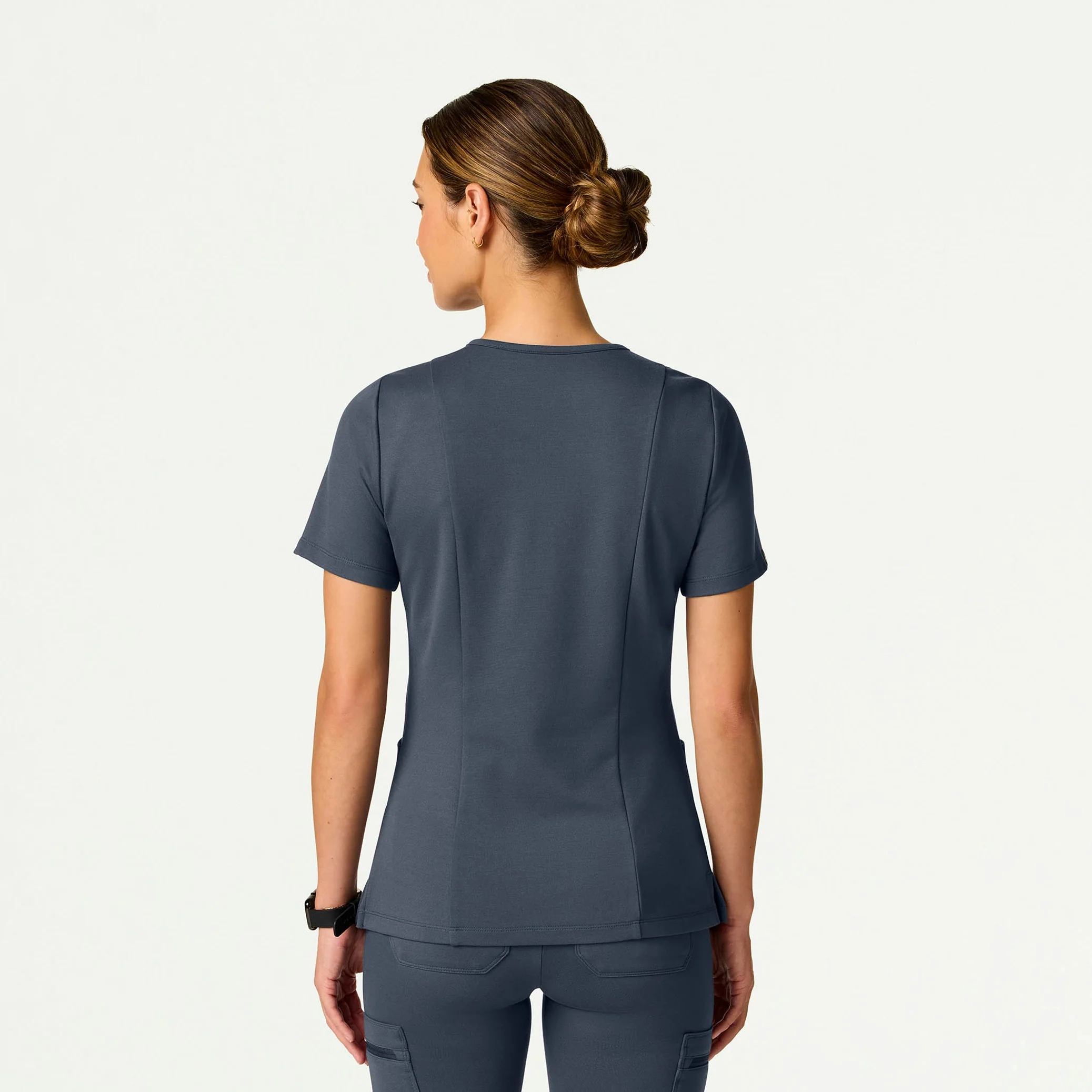 The 14-Pocket UltraSOFT™ Scrub Set - Carbon Gray - Image 3