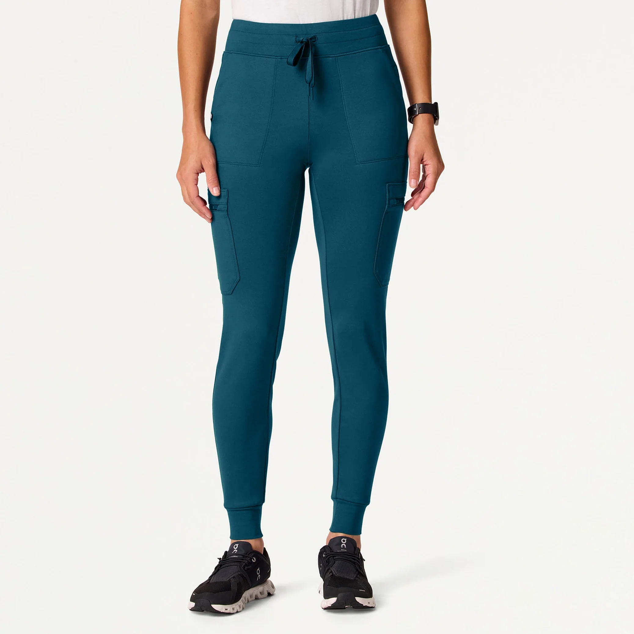 The 14-Pocket UltraSOFT™ Scrub Set - Caribbean Blue - Image 4
