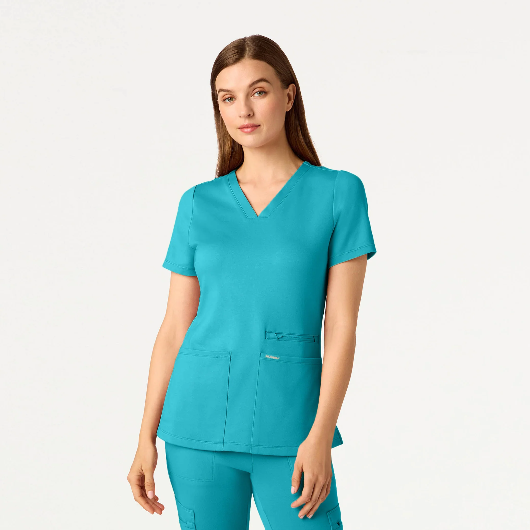 The 14-Pocket UltraSOFT™ Scrub Set - Marina - Image 2