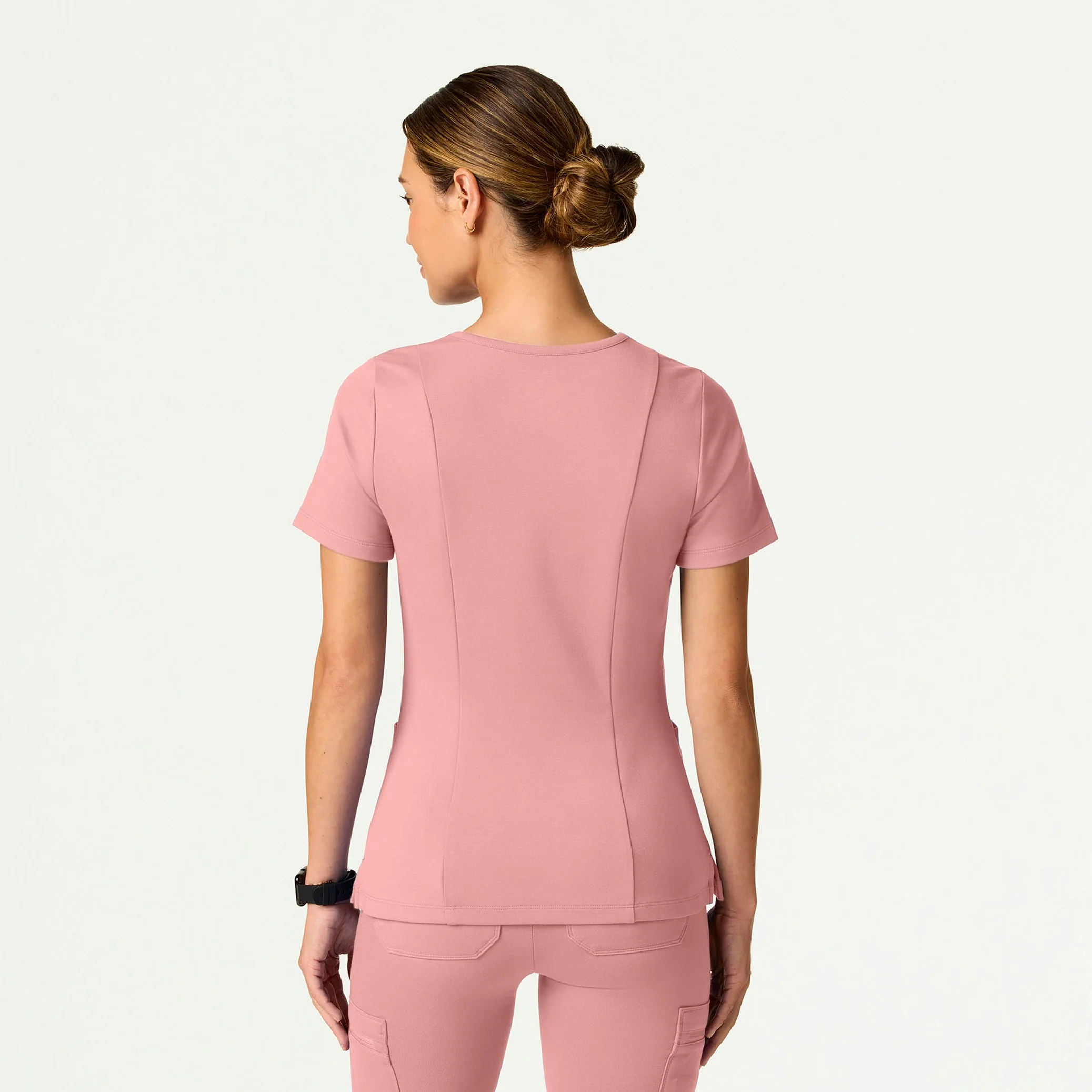 The 14-Pocket UltraSOFT™ Scrub Set - Mauve - Image 3