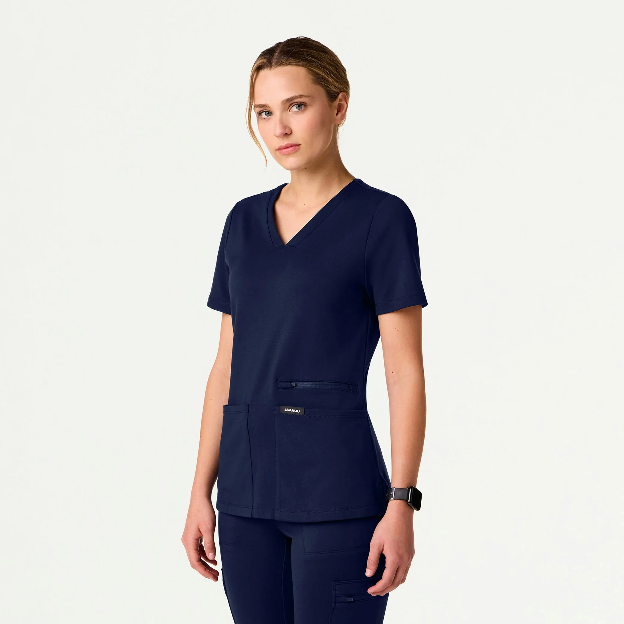 The 14-Pocket UltraSOFT™ Scrub Set - Midnight Navy - Image 2