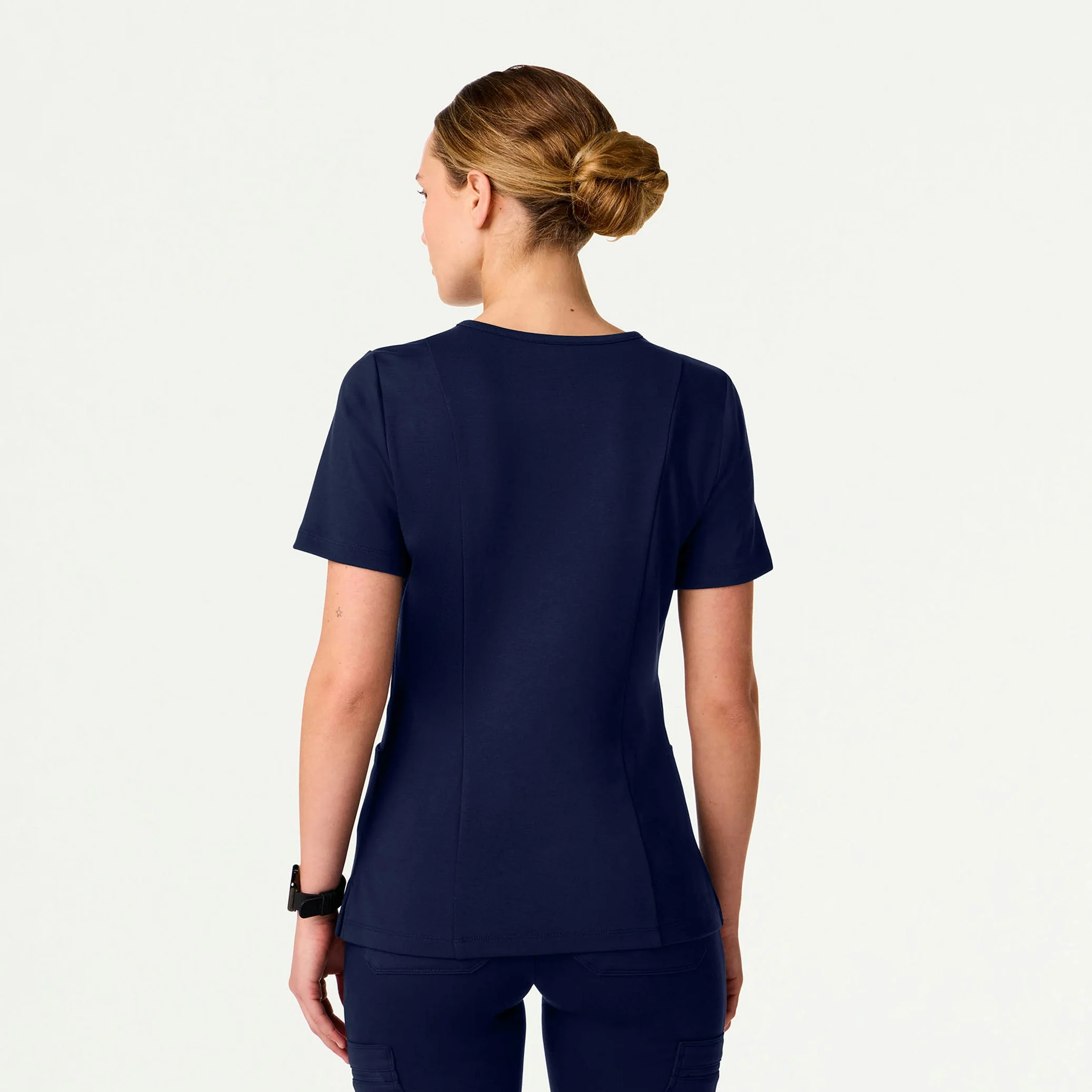 The 14-Pocket UltraSOFT™ Scrub Set - Midnight Navy - Image 3