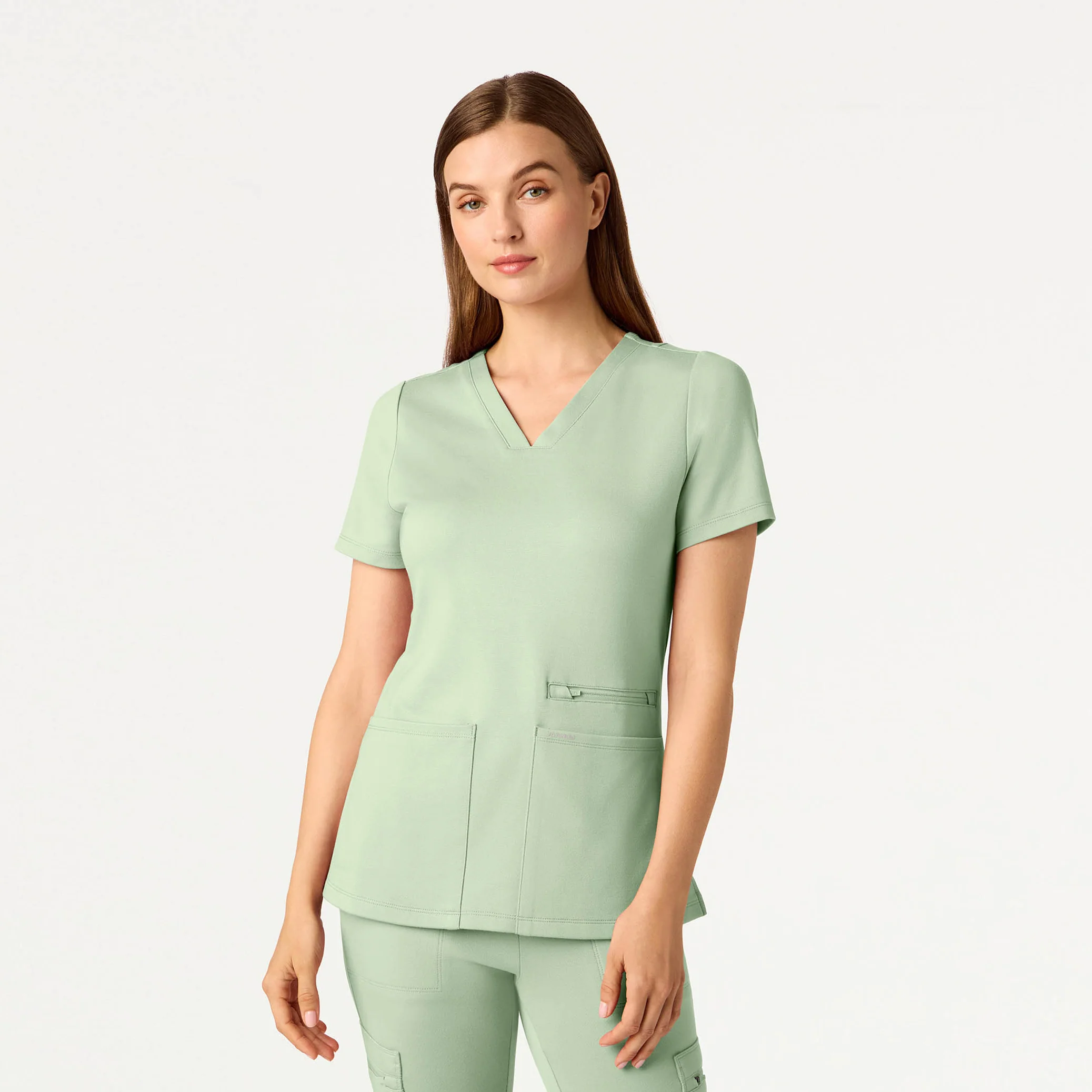 The 14-Pocket UltraSOFT™ Scrub Set - Mint - Image 2