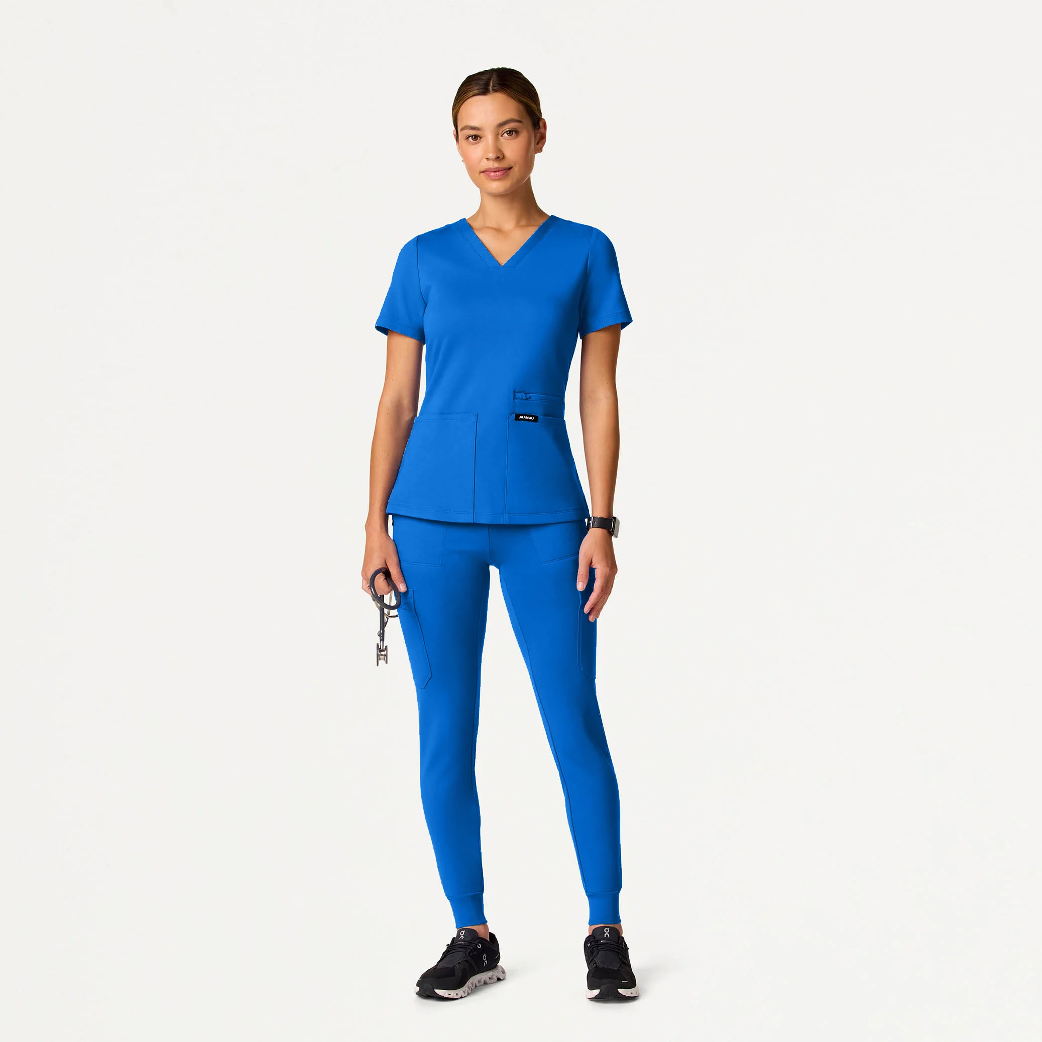 The 14-Pocket UltraSOFT™ Scrub Set - Royal Blue