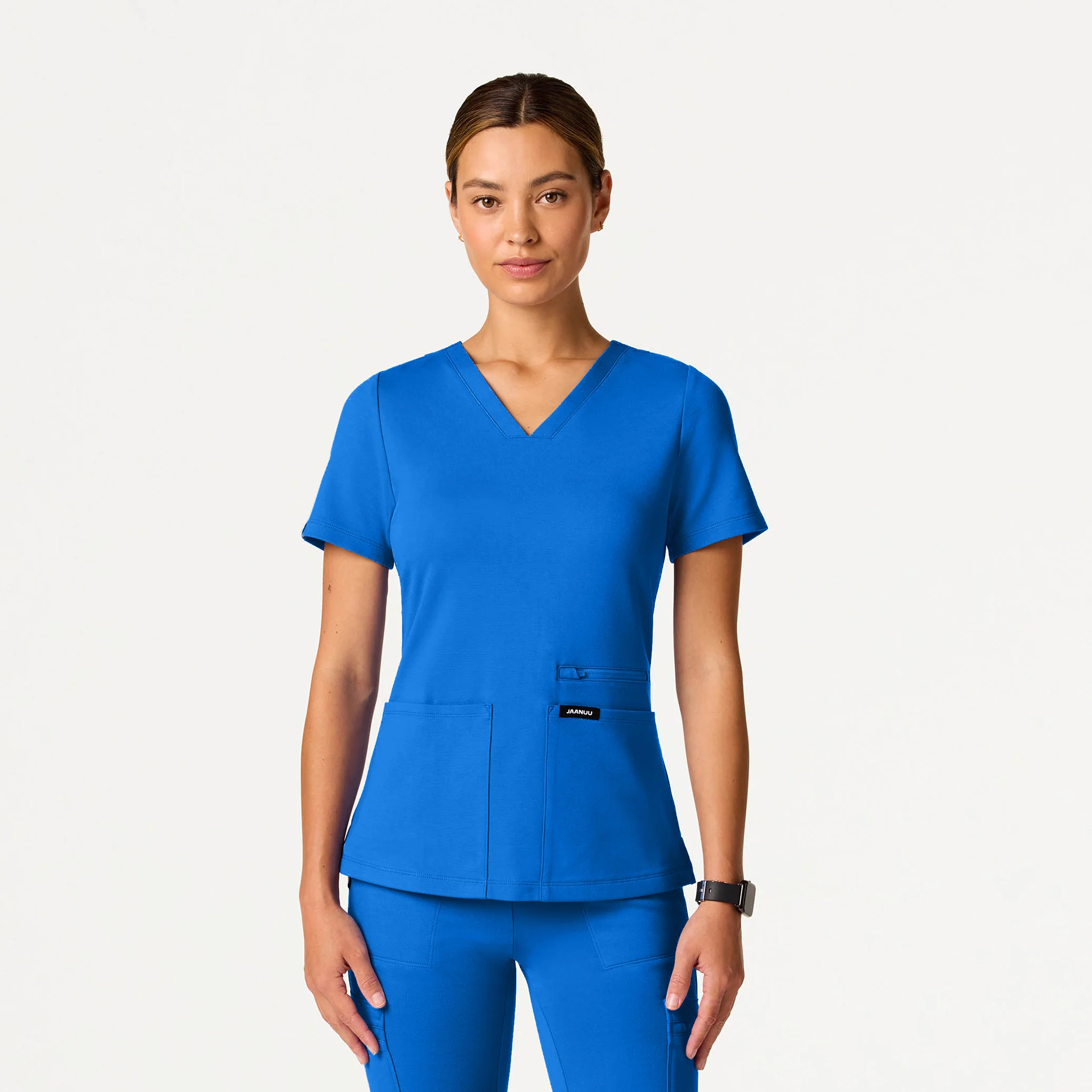 The 14-Pocket UltraSOFT™ Scrub Set - Royal Blue - Image 2