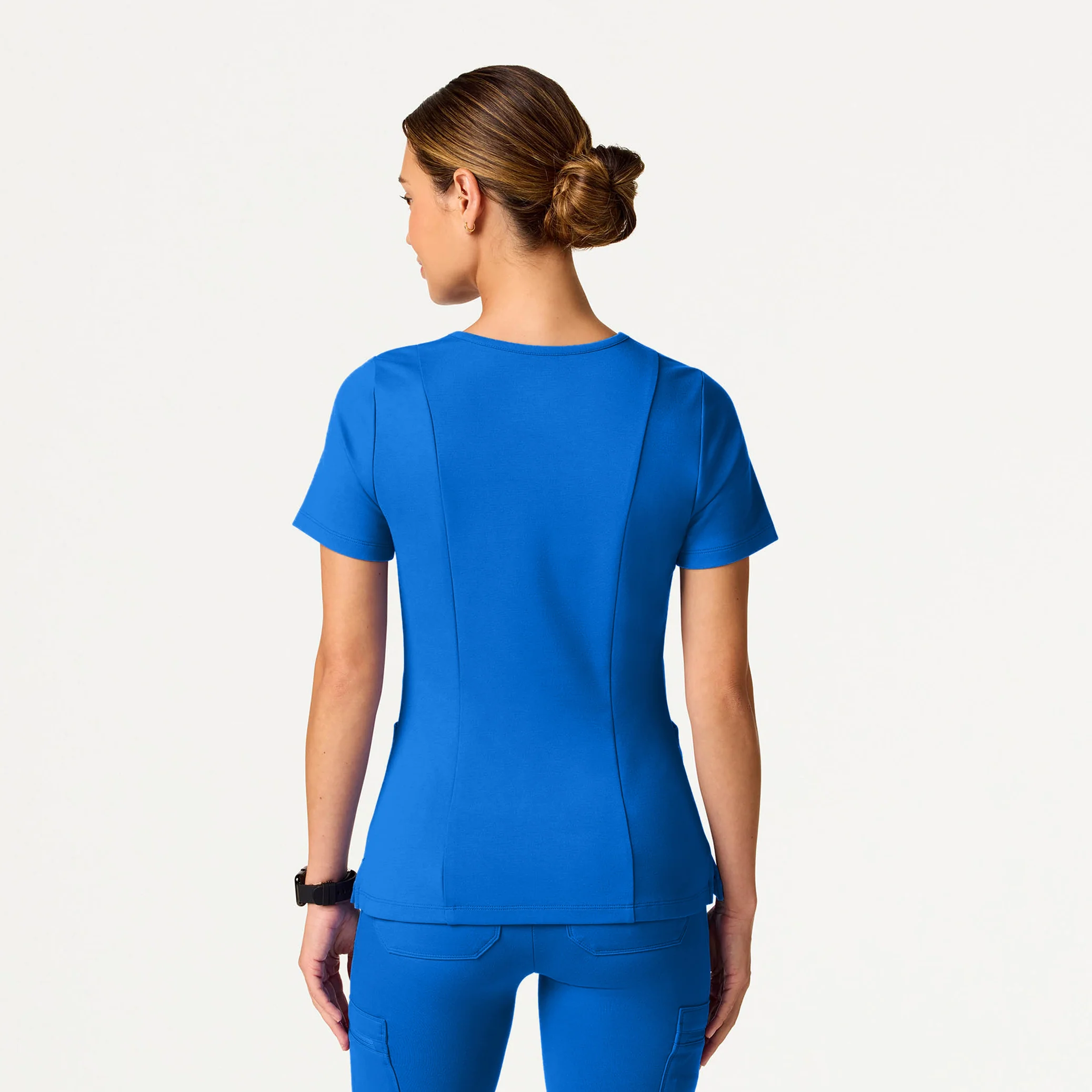 The 14-Pocket UltraSOFT™ Scrub Set - Royal Blue - Image 3