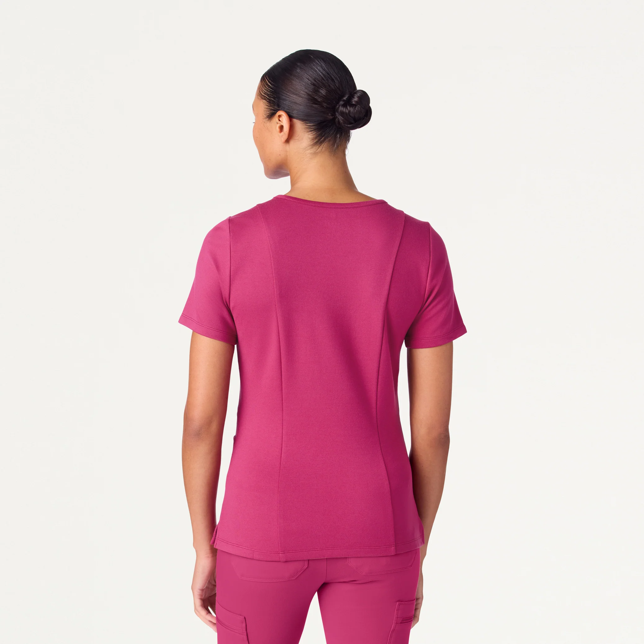 The 14-Pocket UltraSOFT™ Scrub Set - Wild Berry - Image 3