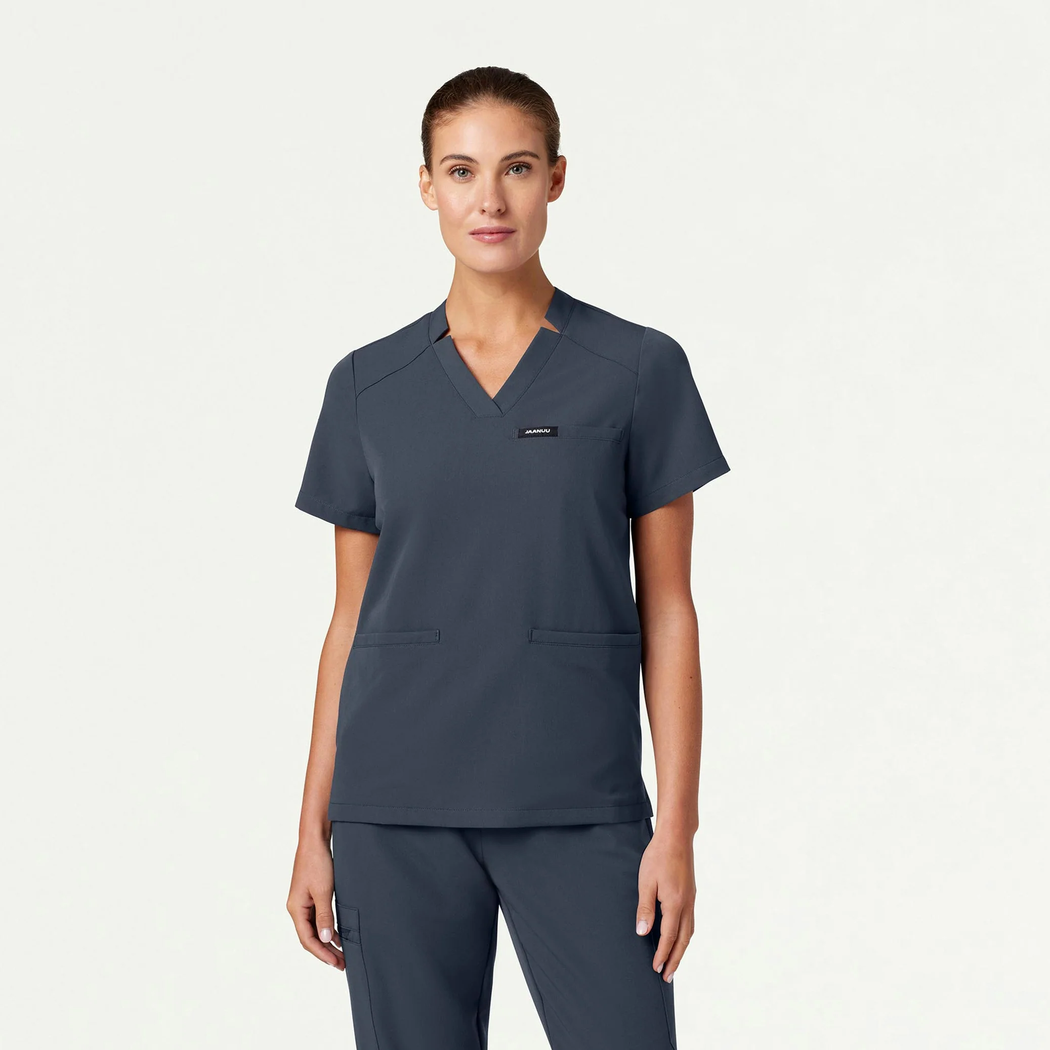 The Classic Notch Scrub Set - Carbon Gray - Image 2