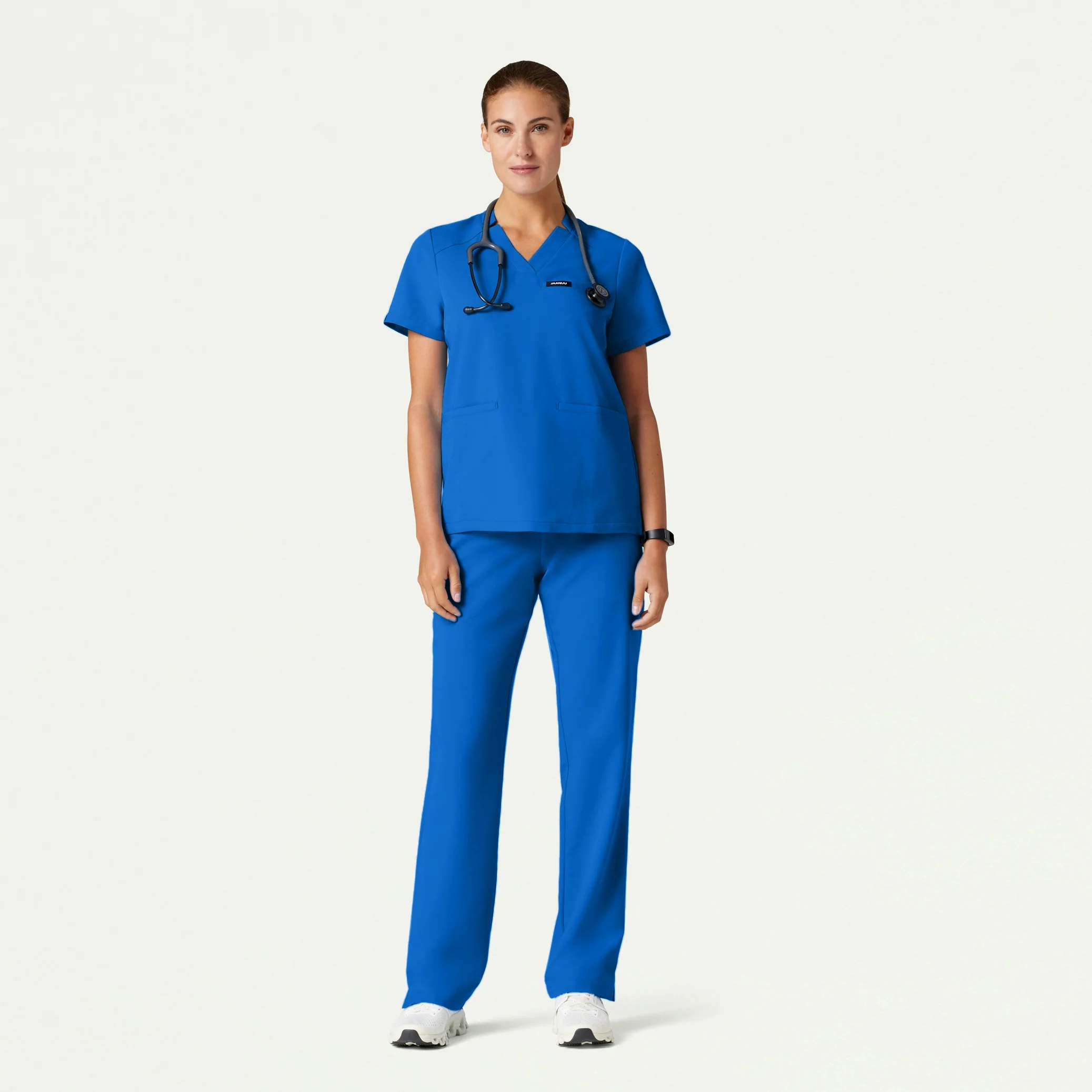 The Classic Notch Scrub Set - Royal Blue
