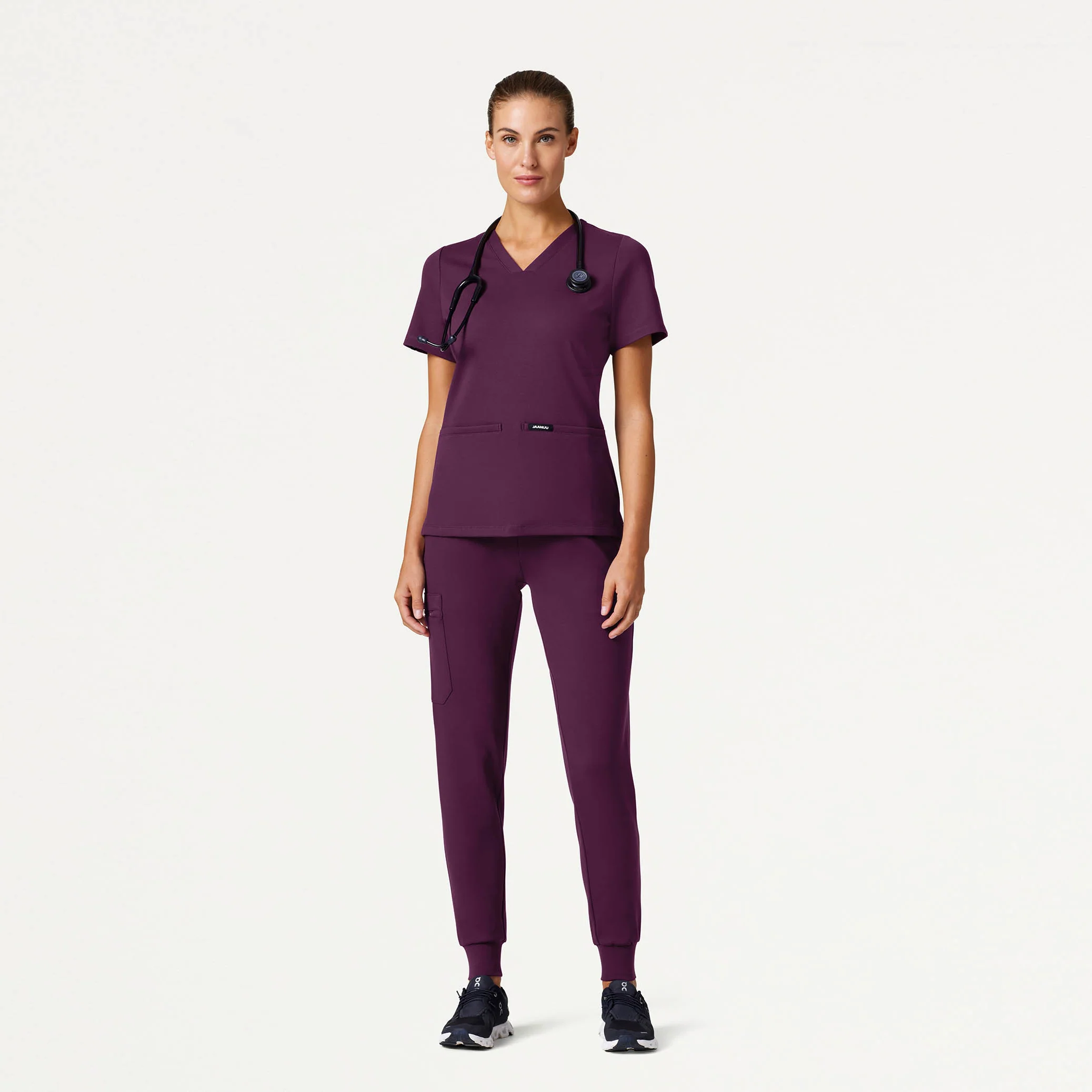 The Everyday UltraSOFT™ Scrub Set - Deep Eggplant