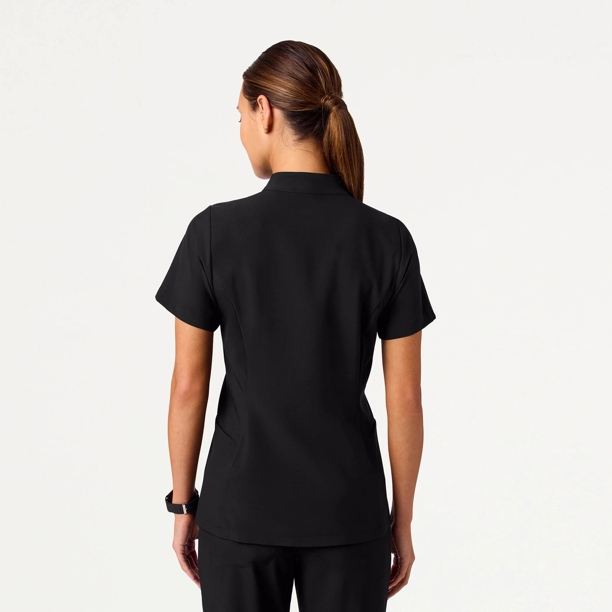 The Fit & Flare UltraLITE™ Scrub Set - Black - Image 4