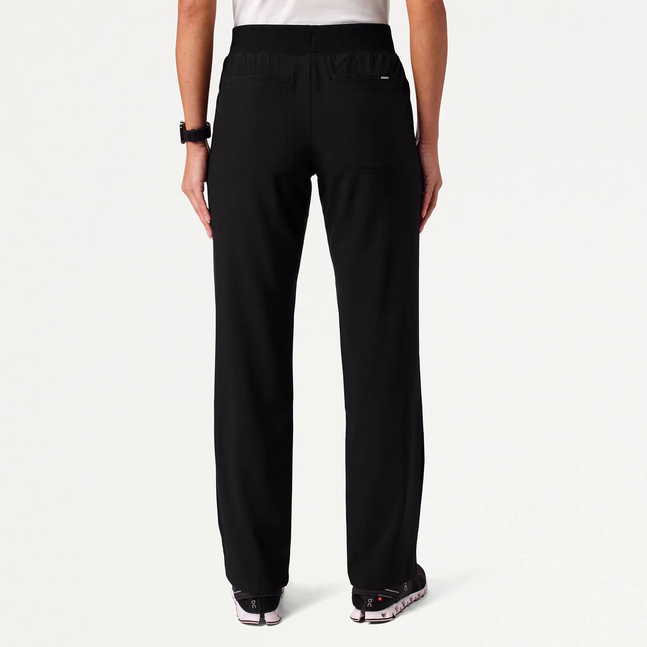 The Fit & Flare UltraLITE™ Scrub Set - Black - Image 6