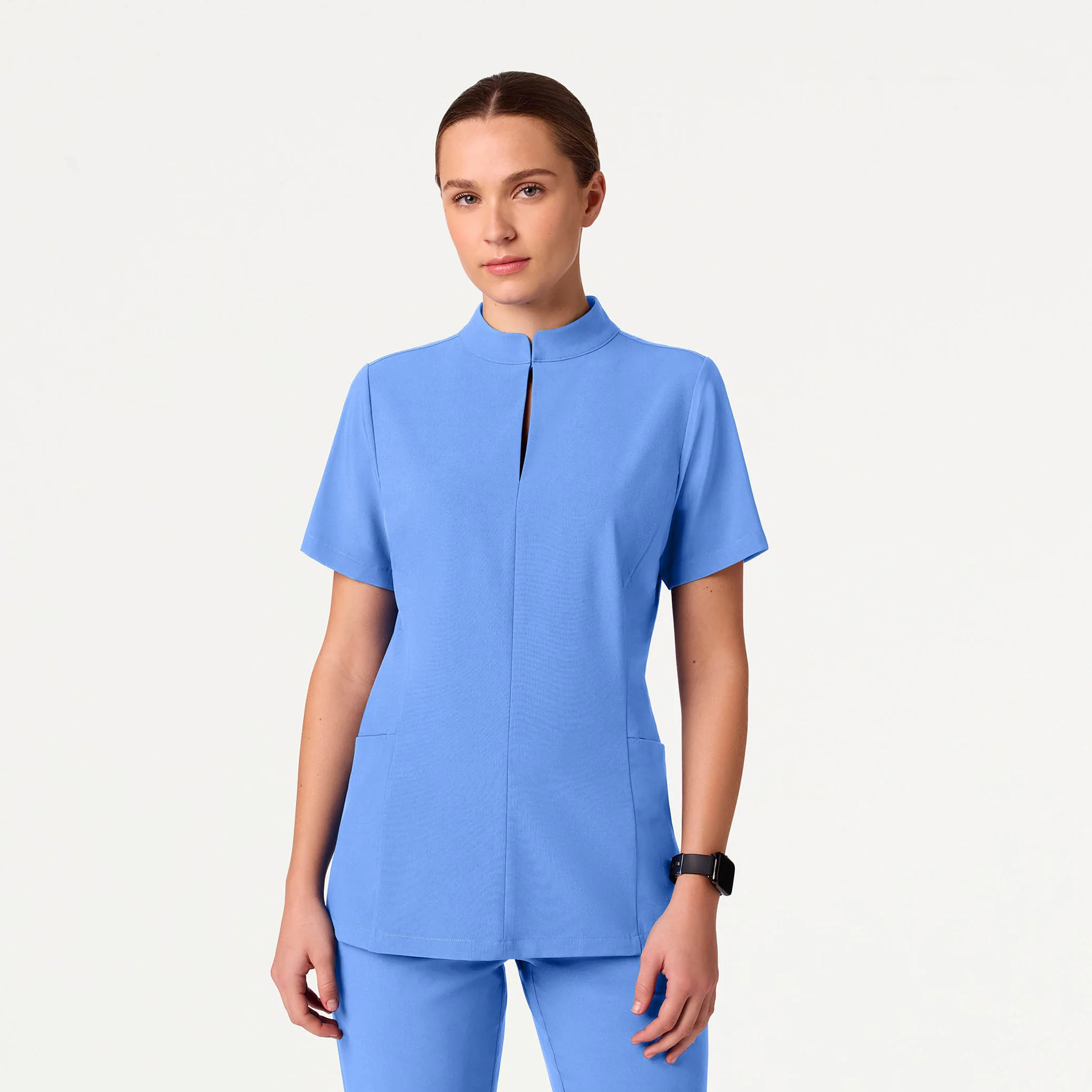 The Fit & Flare UltraLITE™ Scrub Set - Ceil Blue - Image 2