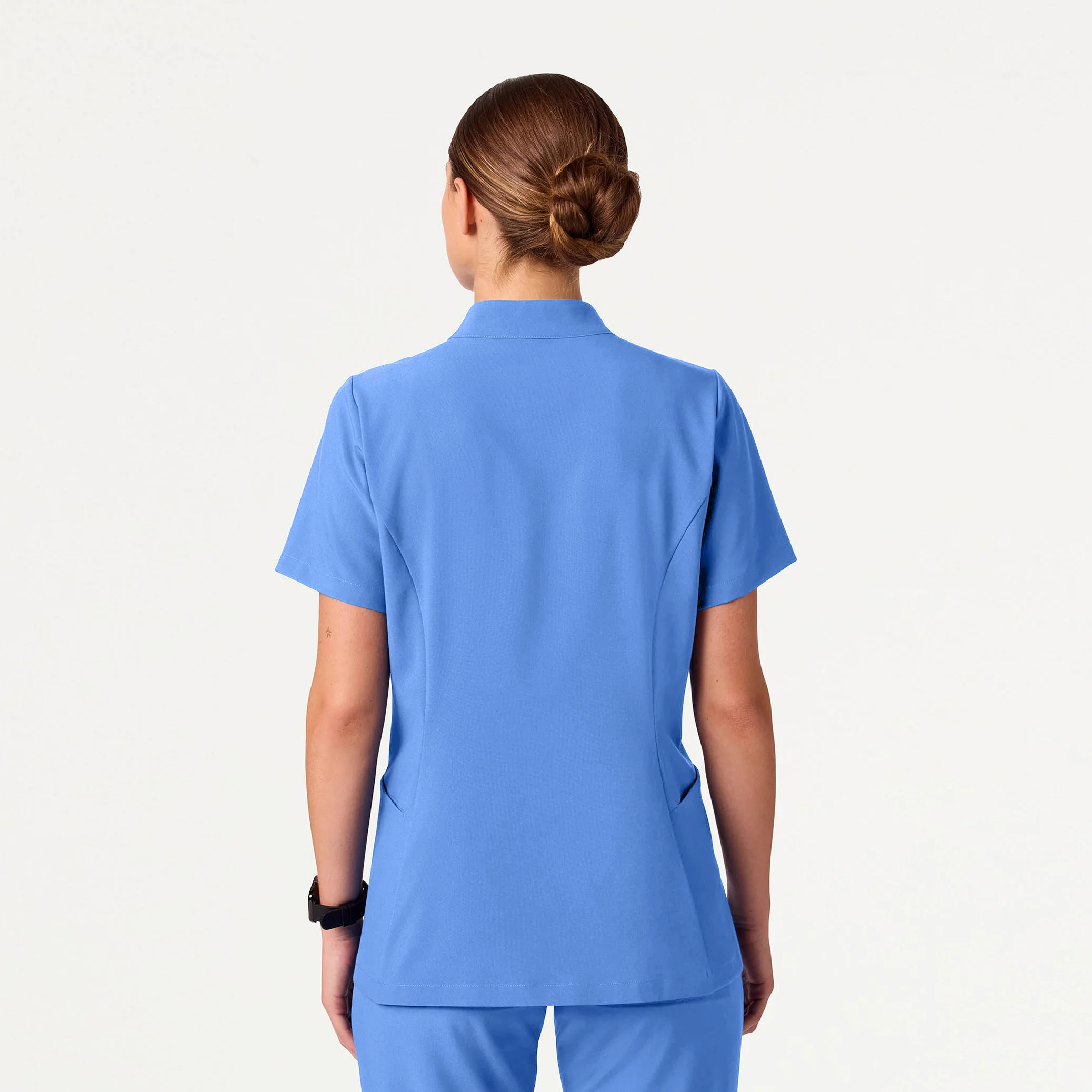 The Fit & Flare UltraLITE™ Scrub Set - Ceil Blue - Image 3