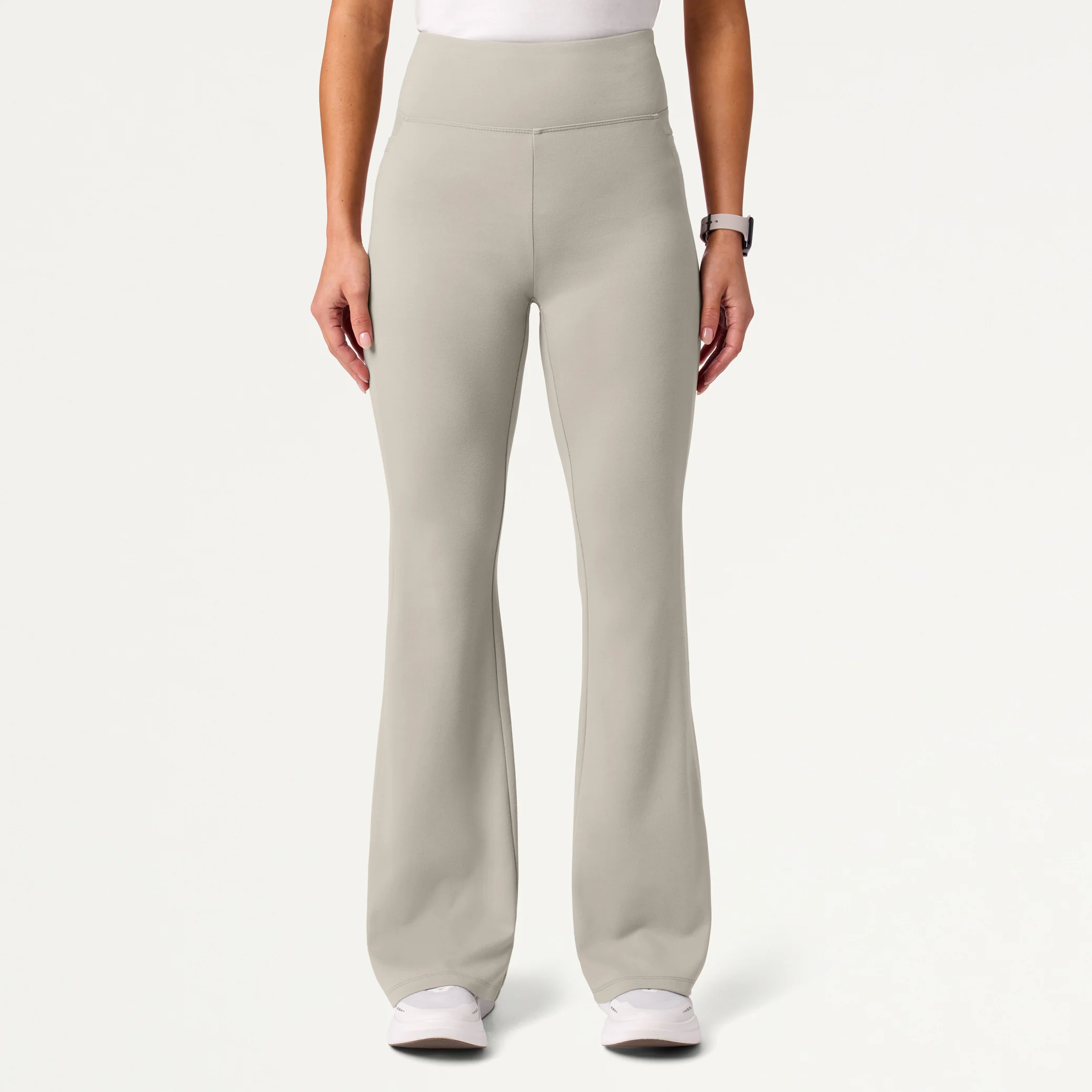 The Half-Zip UltraSOFT™ Scrub Set - Fog - Image 4