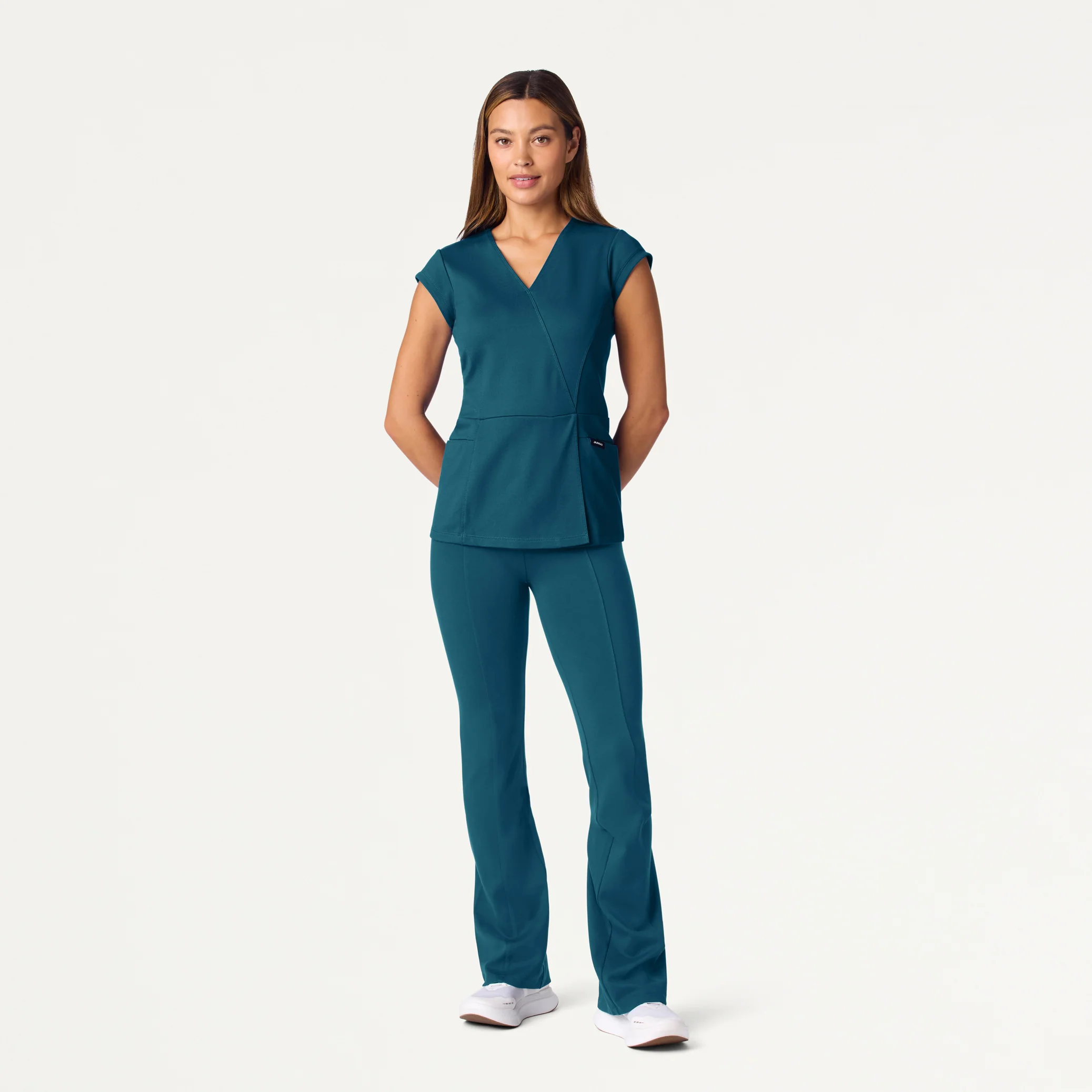 The Mock-Wrap UltraSOFT™ Scrub Set - Caribbean Blue