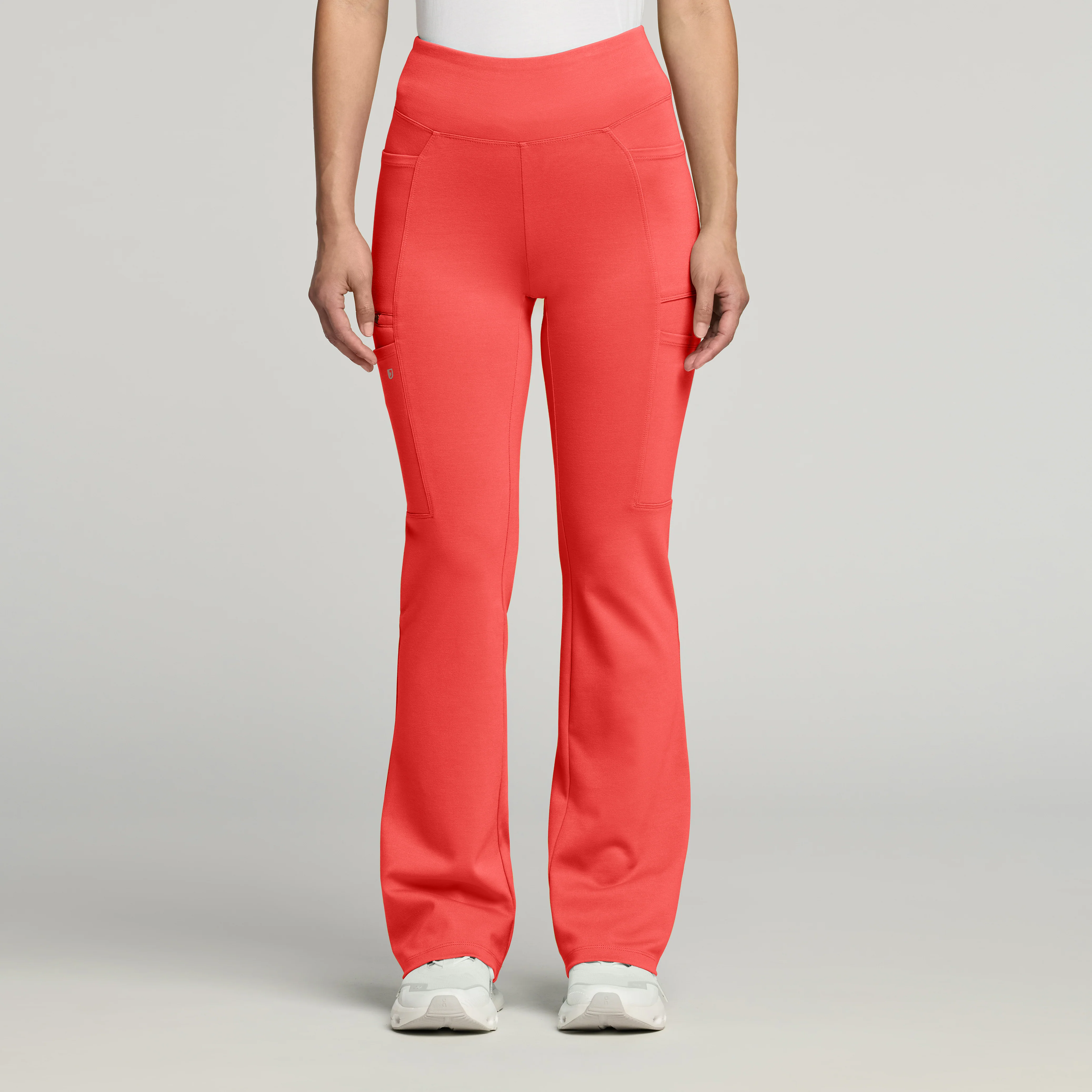 The Mock-Wrap UltraSOFT™ Scrub Set - Coral - Image 4