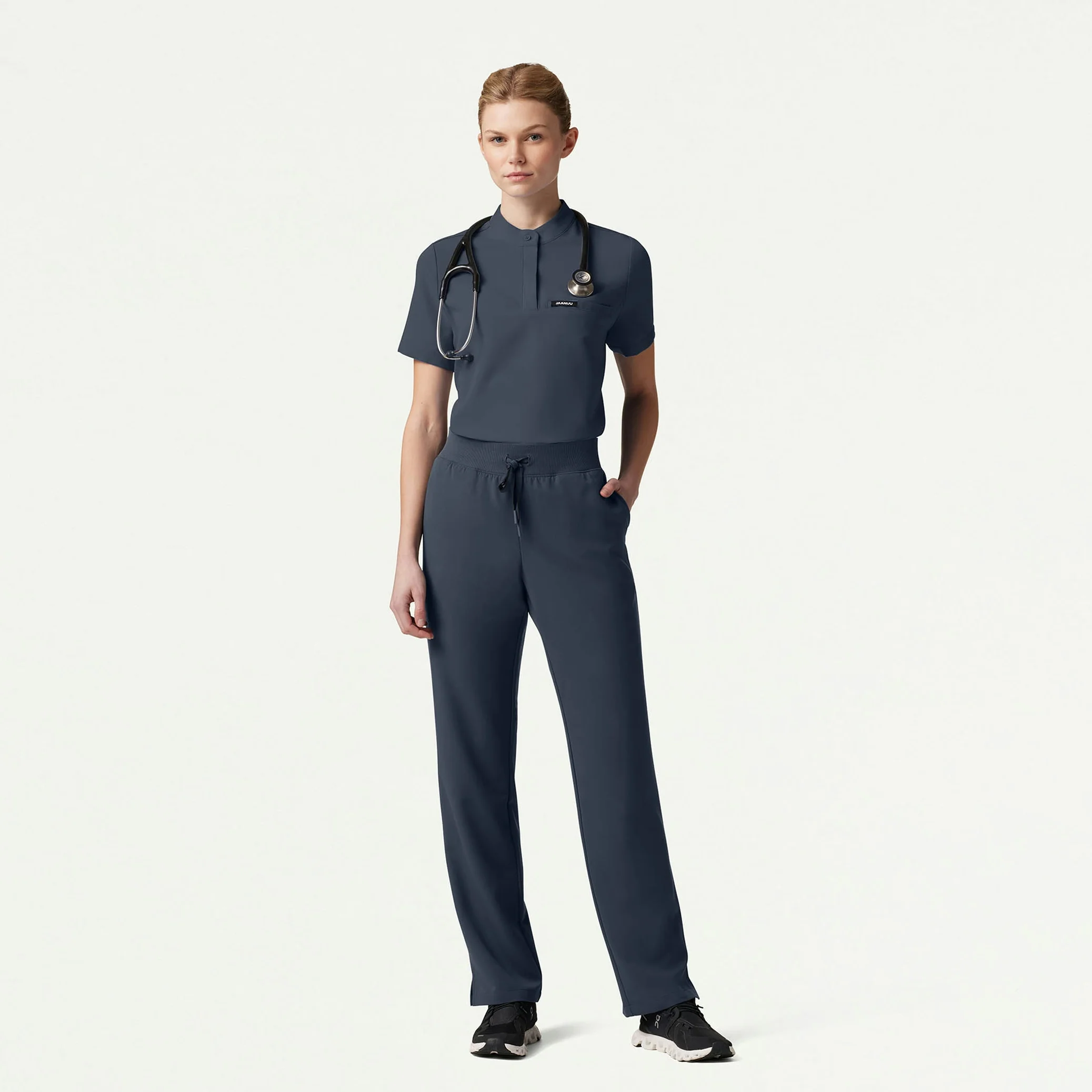 The Modern Scrub Set - Carbon Gray