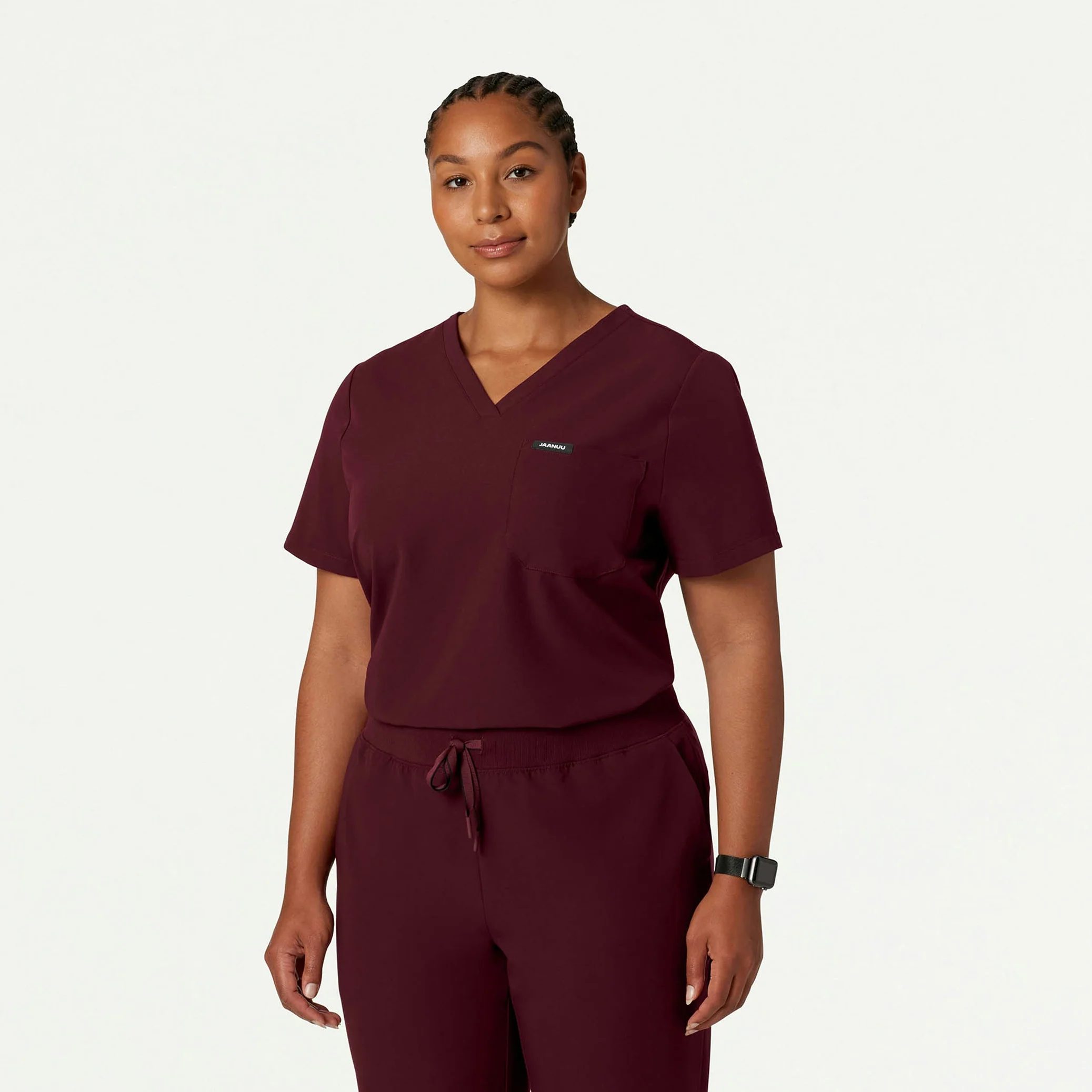 The Original Scrub Set - Burgundy - Image 4