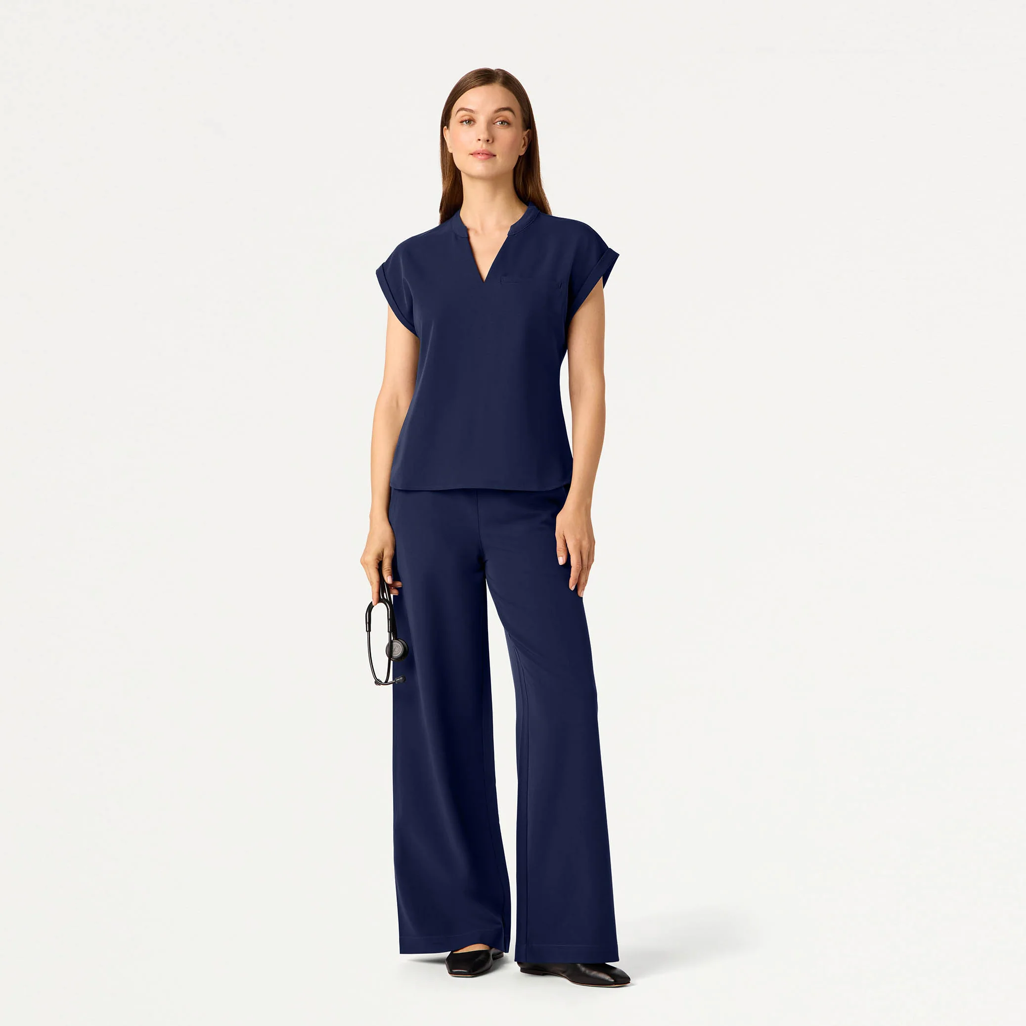 The Relaxed Scrub Set - Midnight Navy