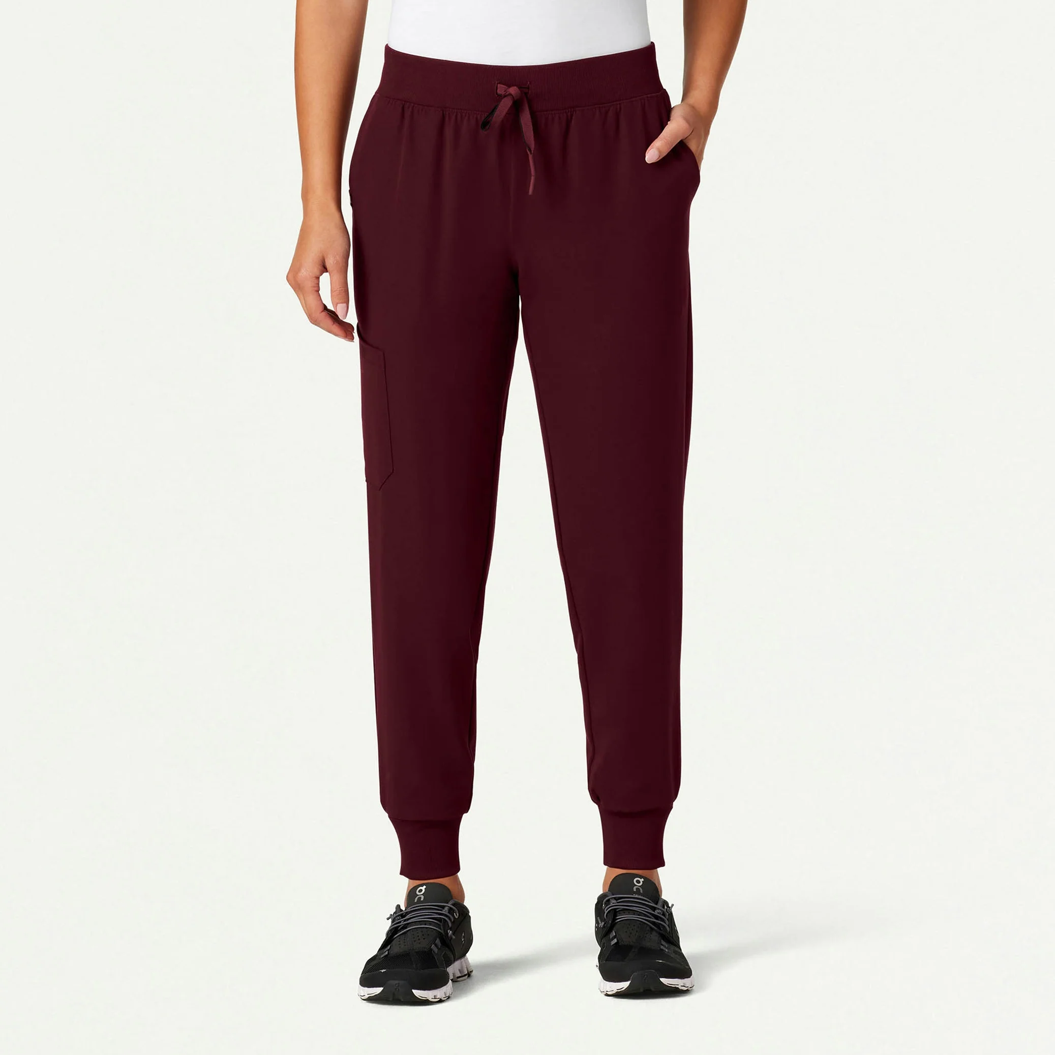 The Slim Scrub Set - Burgundy - Image 4