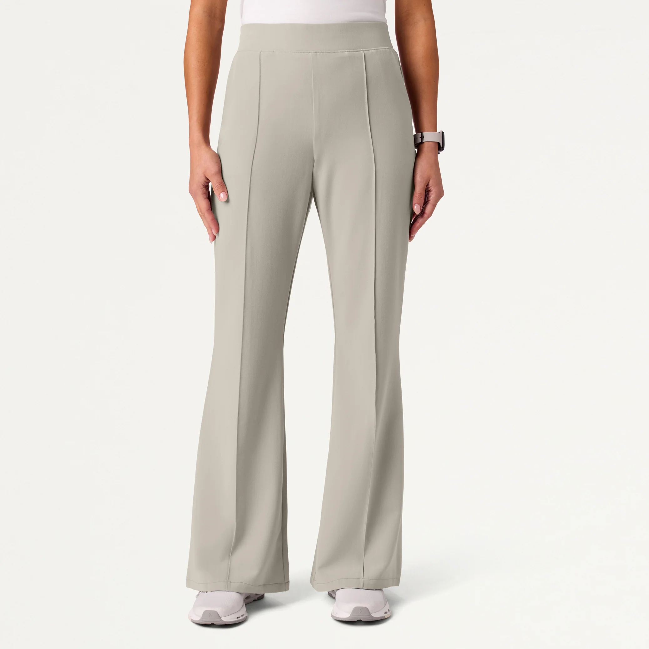 The Tailored Flare Scrub Set - Fog - Image 4