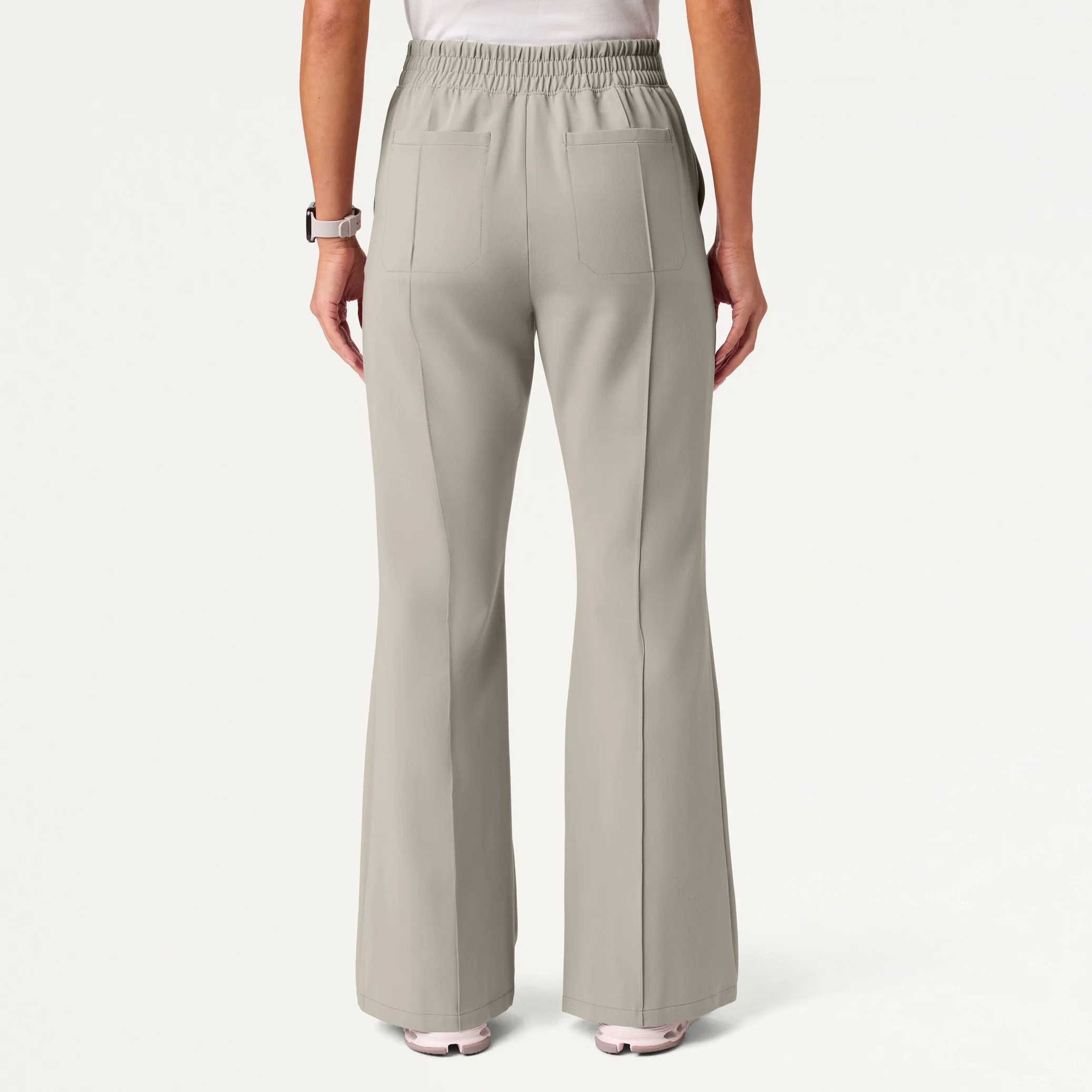 The Tailored Flare Scrub Set - Fog - Image 5