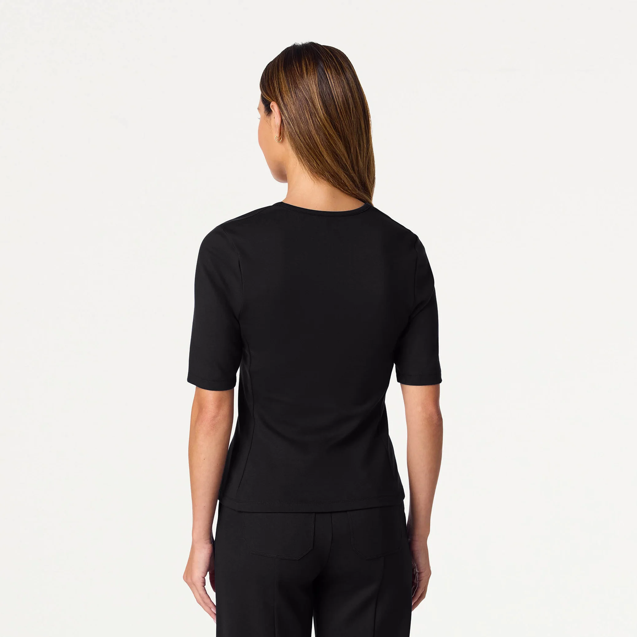 The UltraSOFT™ Skirt Scrub Set - Black - Image 3
