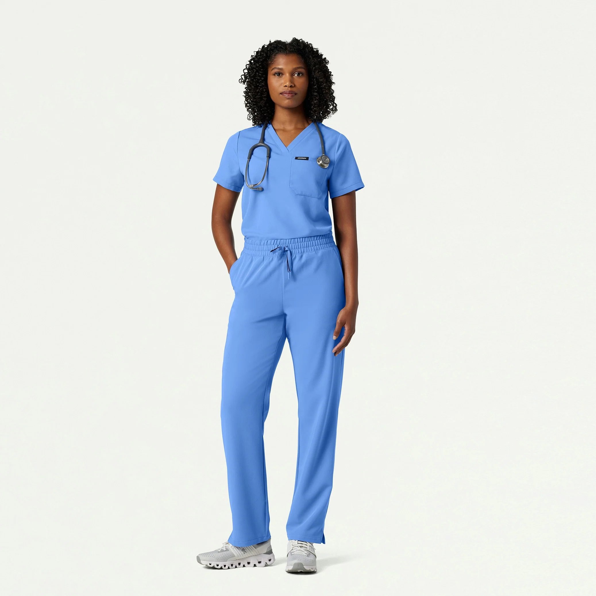 The Yuri Essential Scrub Set - Ceil Blue