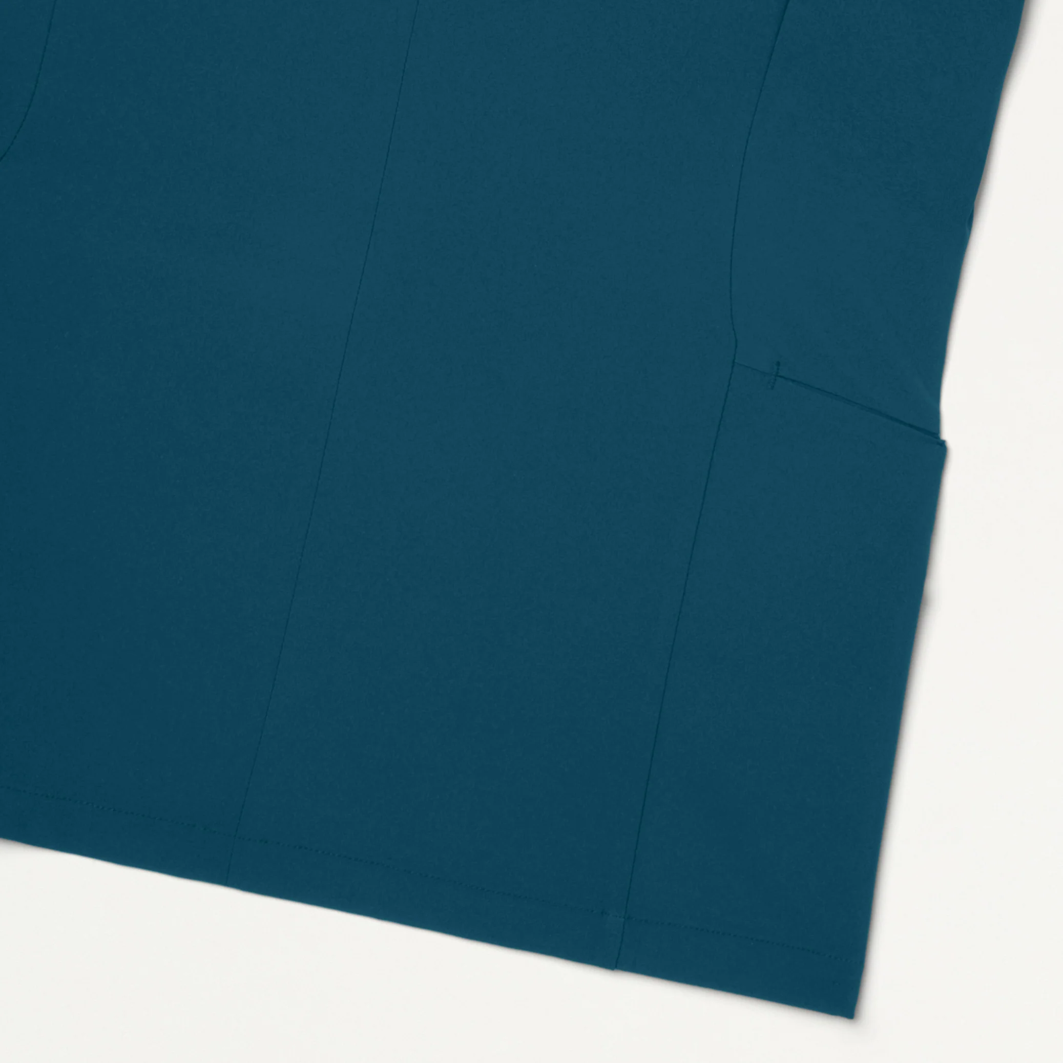 Alex Mock-Neck Scrub Top - Caribbean Blue - Image 6