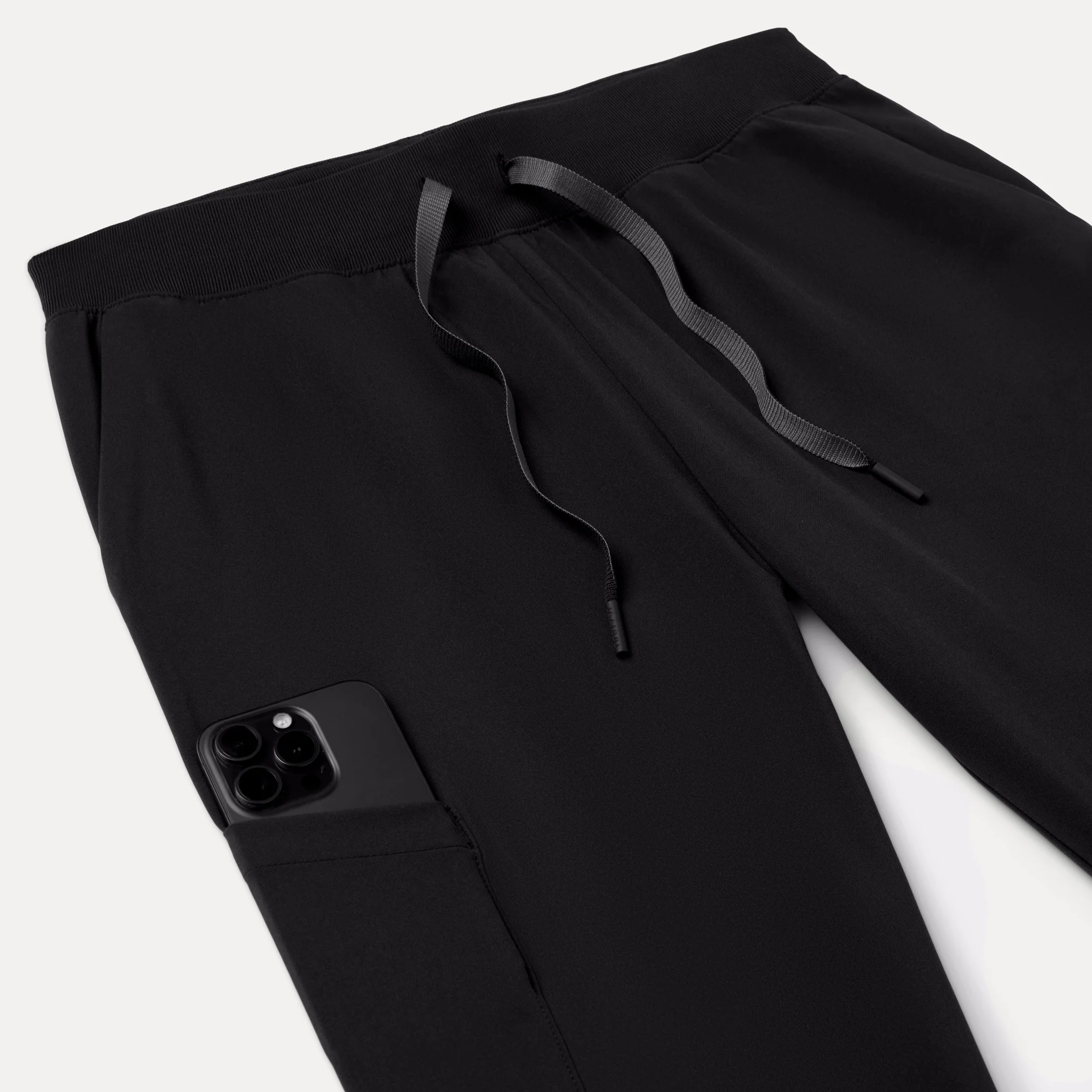Arden Slim Scrub Jogger - Black - Image 5