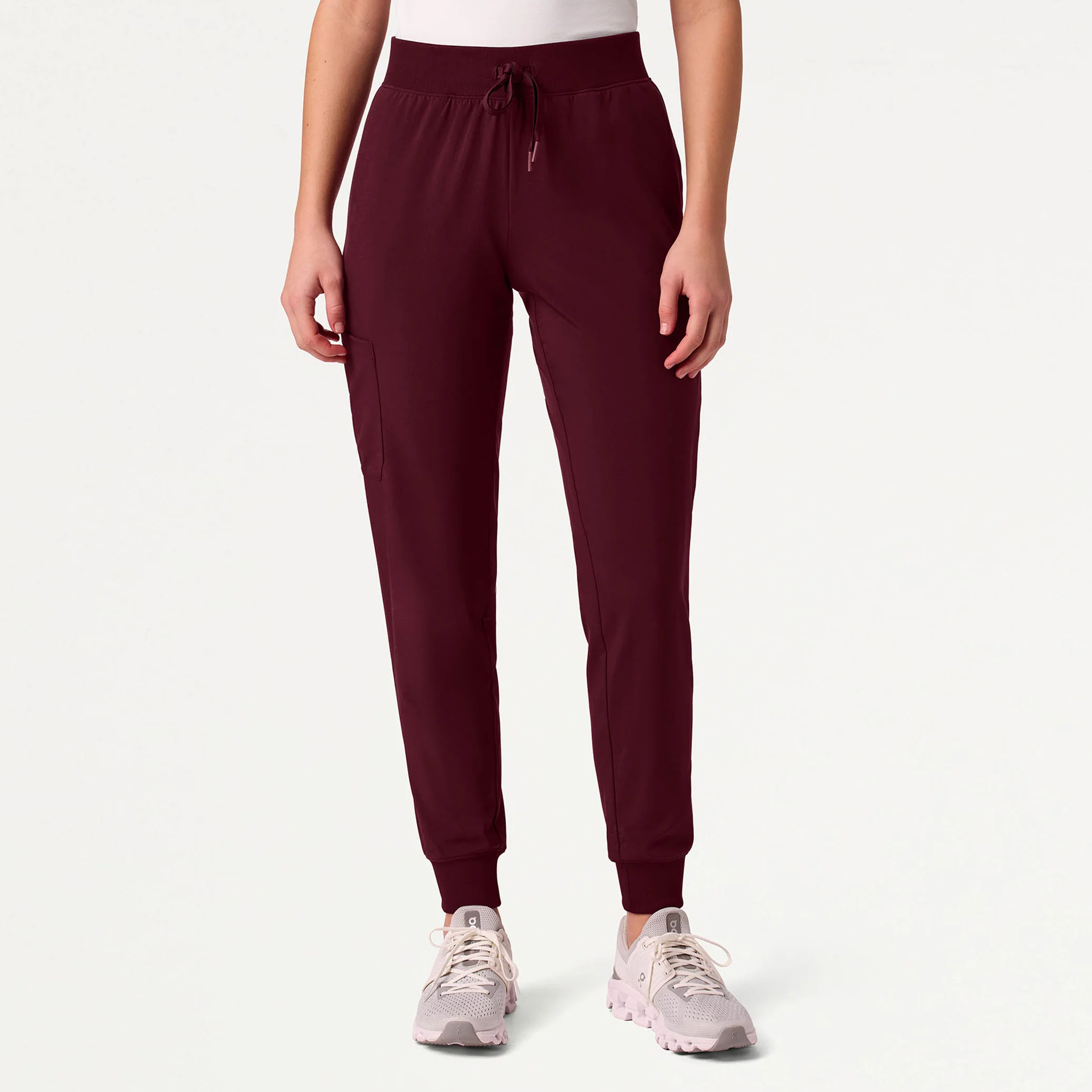 Arden Slim Scrub Jogger - Burgundy
